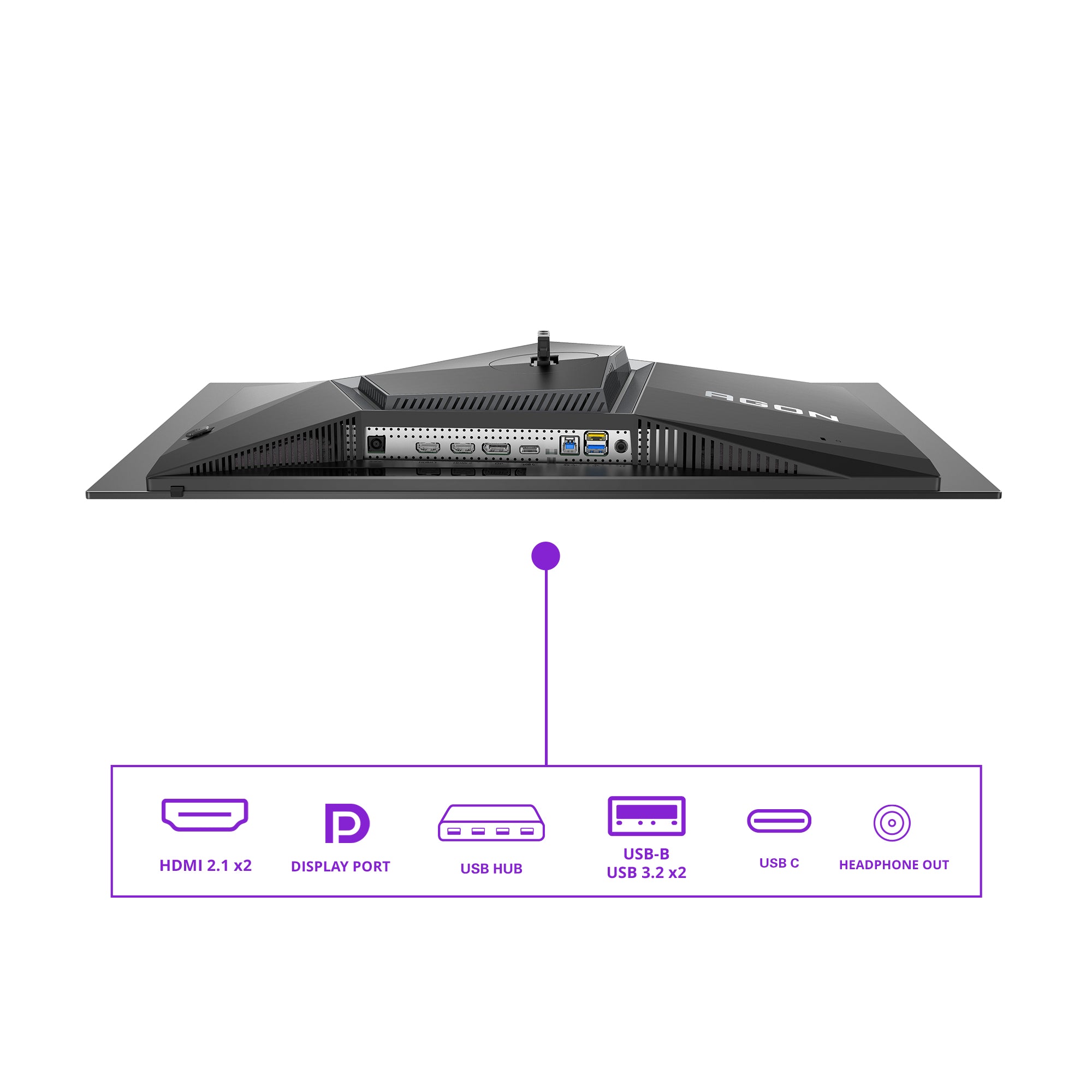 AOC AG276UZD 27p QD - OLED UHD 240Hz 0.03ms HDMI2.1x2 DP2.1 USB3.2x2 Speakers Pivot