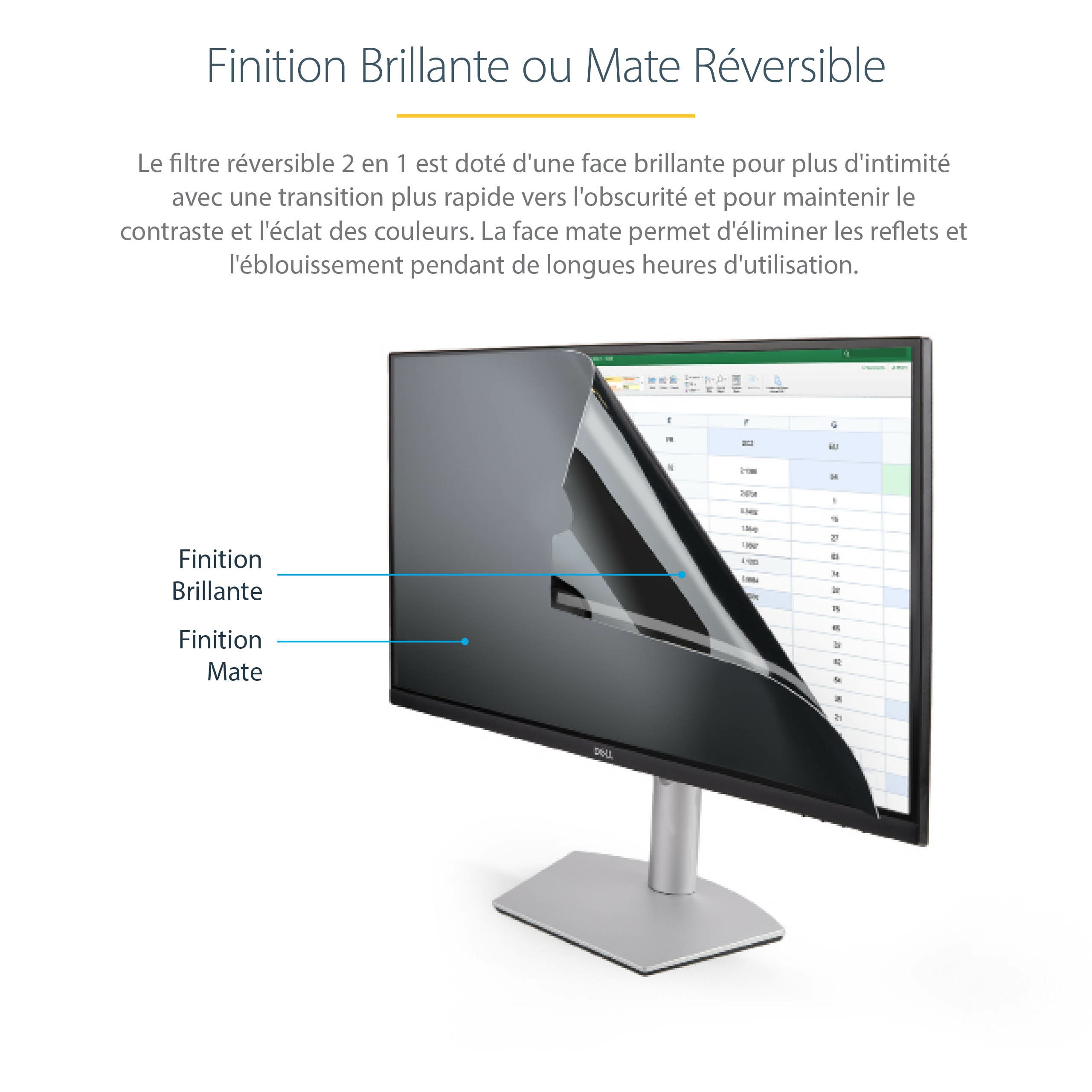 22" Computer Monitor Privacy Filter