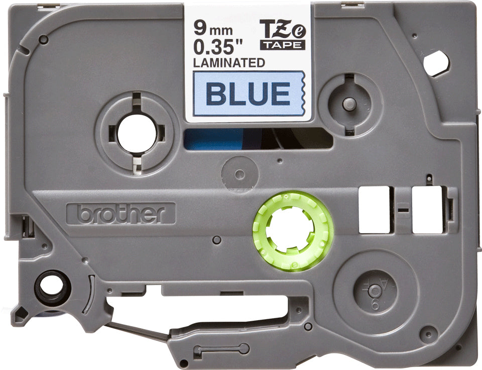 BROTHER P-TOUCH TZE-521 noir sur bleu 9mm