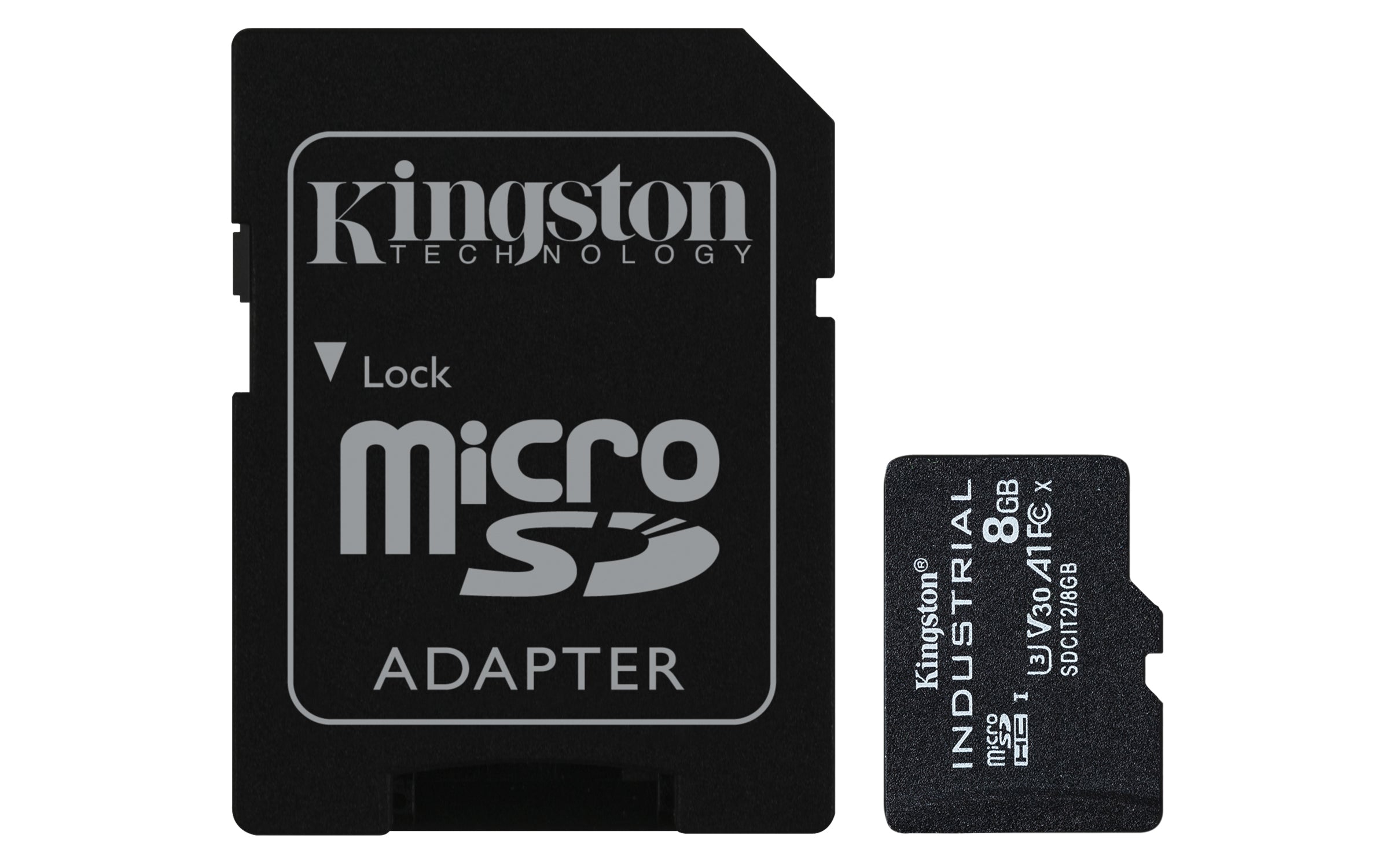 KINGSTON 8Go microSDHC Industrial C10 A1 pSLC Card + SD Adapter