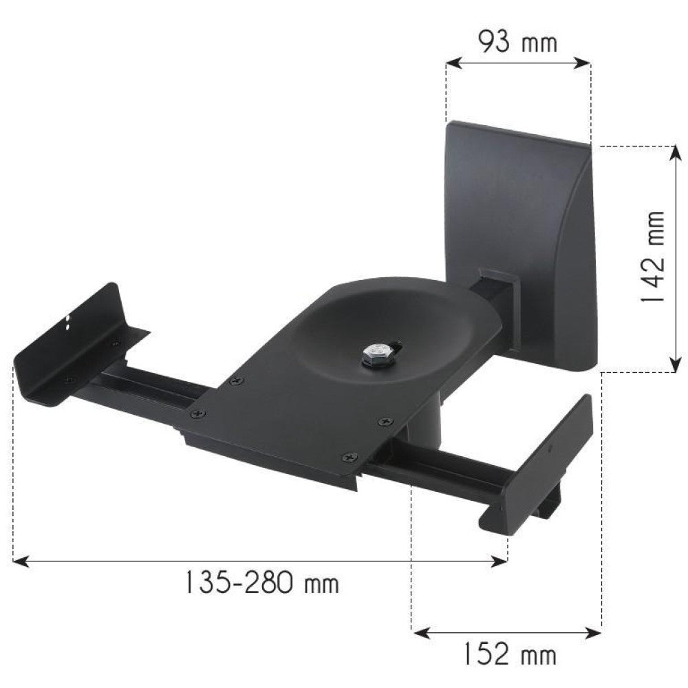 Support de haut-parleur a pince Techly ICA-SP SS201 X2