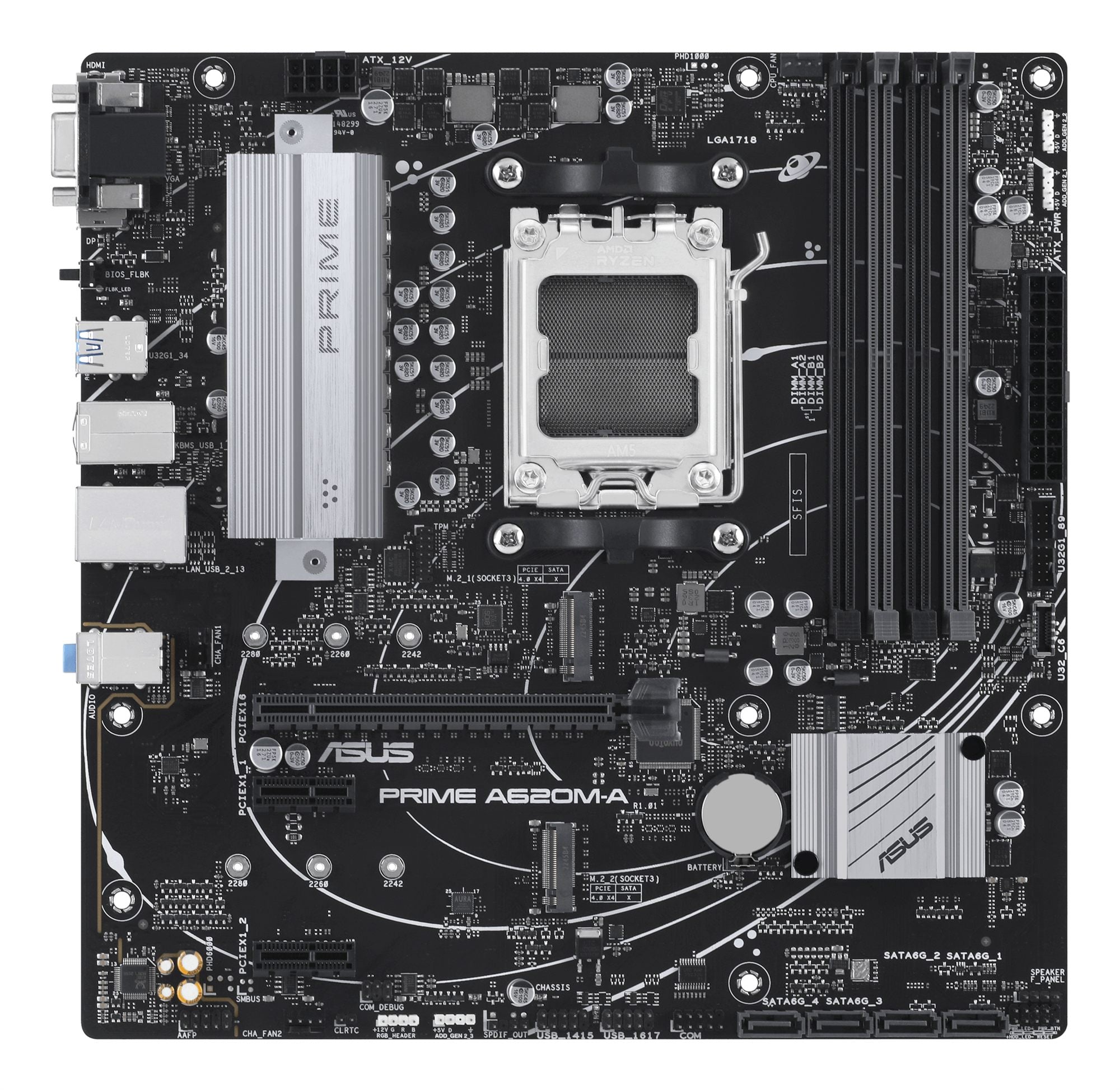 ASUS PRIME A620M-A-CSM AM5 MB 4xDDR5 4xSATA 2xM.2