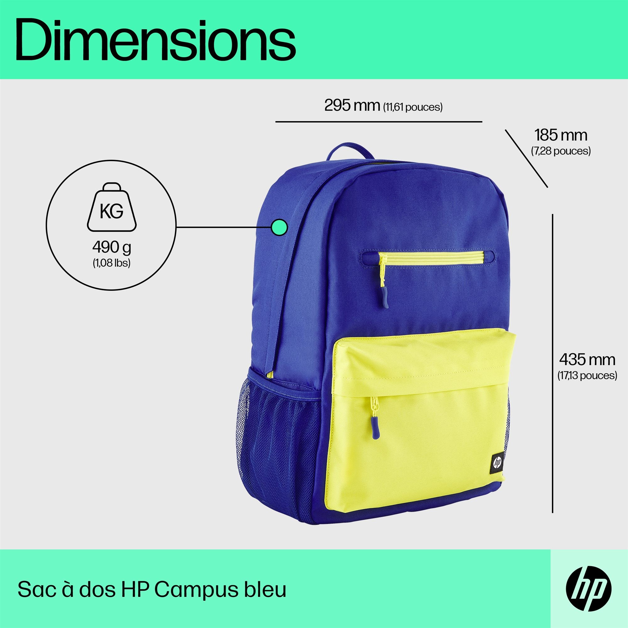 HP Campus Blue Backpack