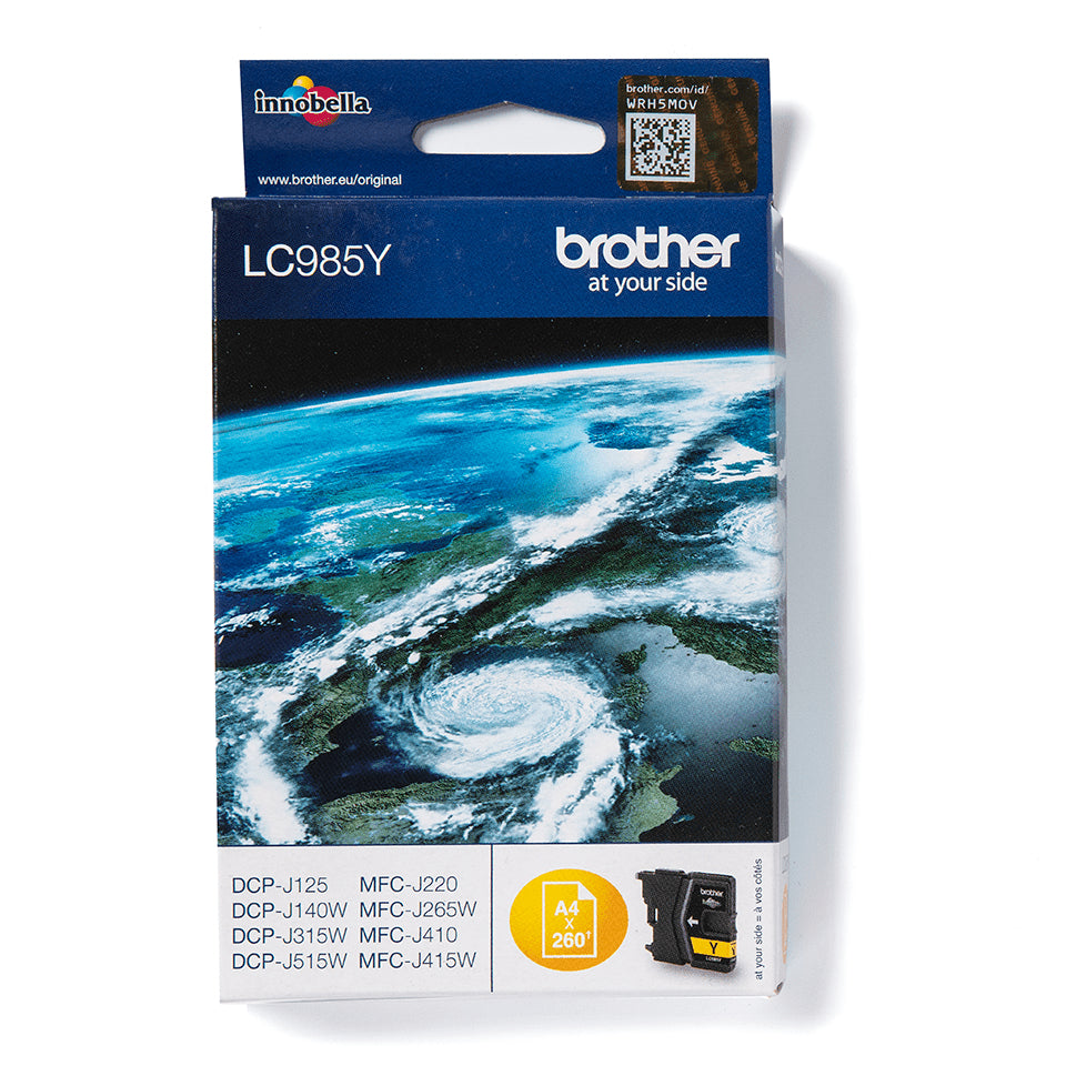 BROTHER LC-985 cartouche dencre jaune capacité standard 260 pages pack de 1