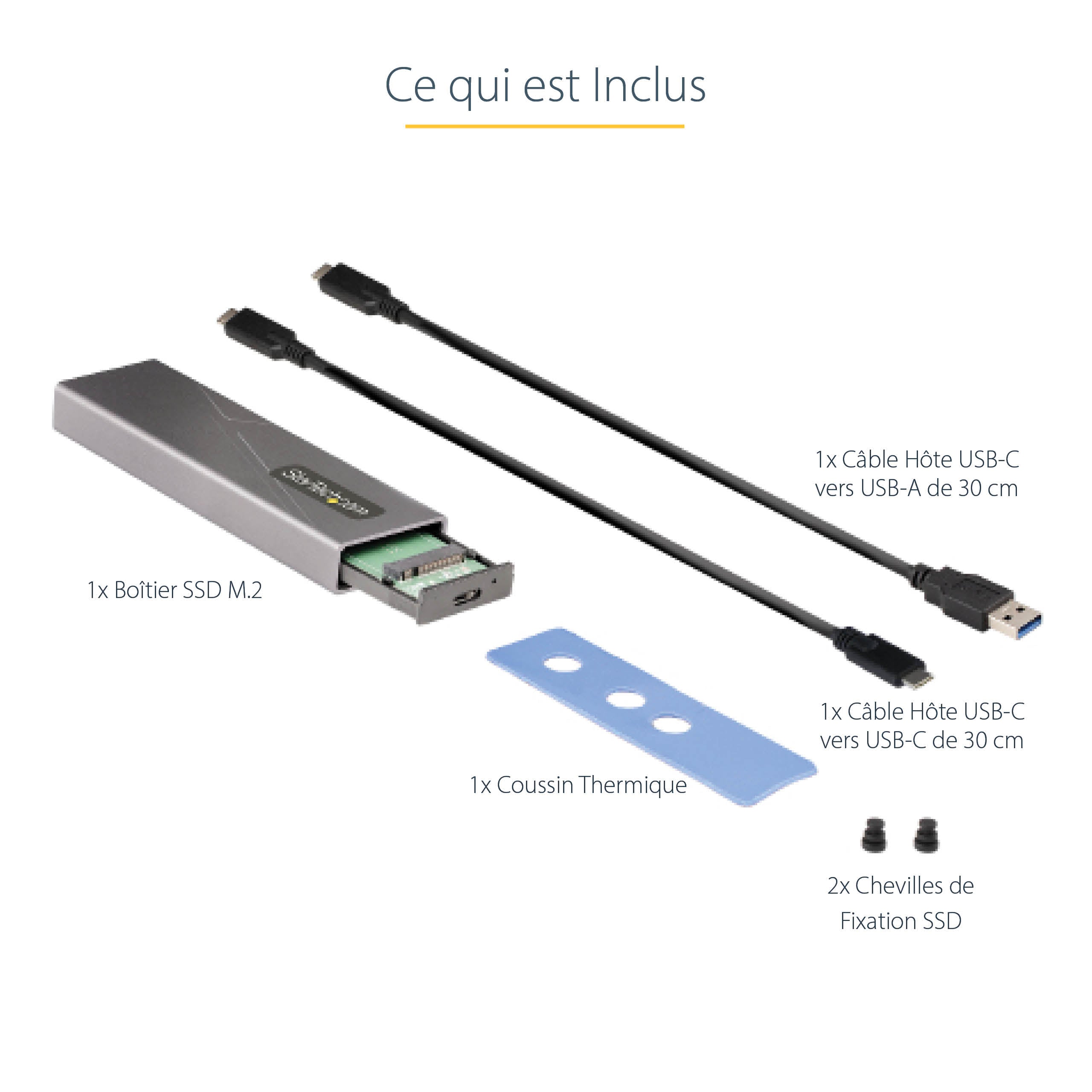 M.2 PCIe NVMe/M.2 SATA SSD USB Enclosure