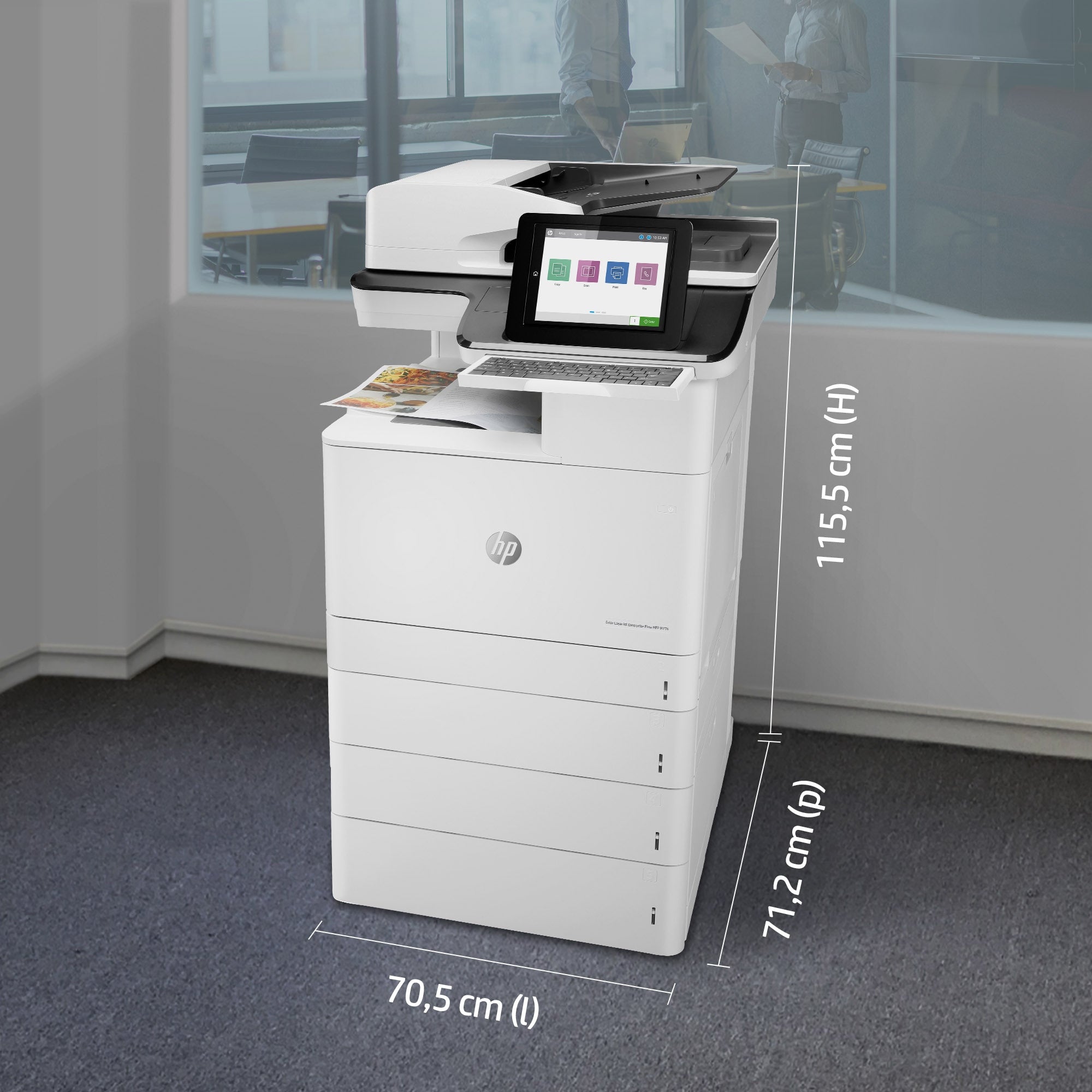 HP LaserJet Enterprise Flow MFP M776z MFP colour laser 297x864mm 46ppmcopy 46ppmprint 2300 sheets USB 2.0 LAN Wi-Fi USB 2.0