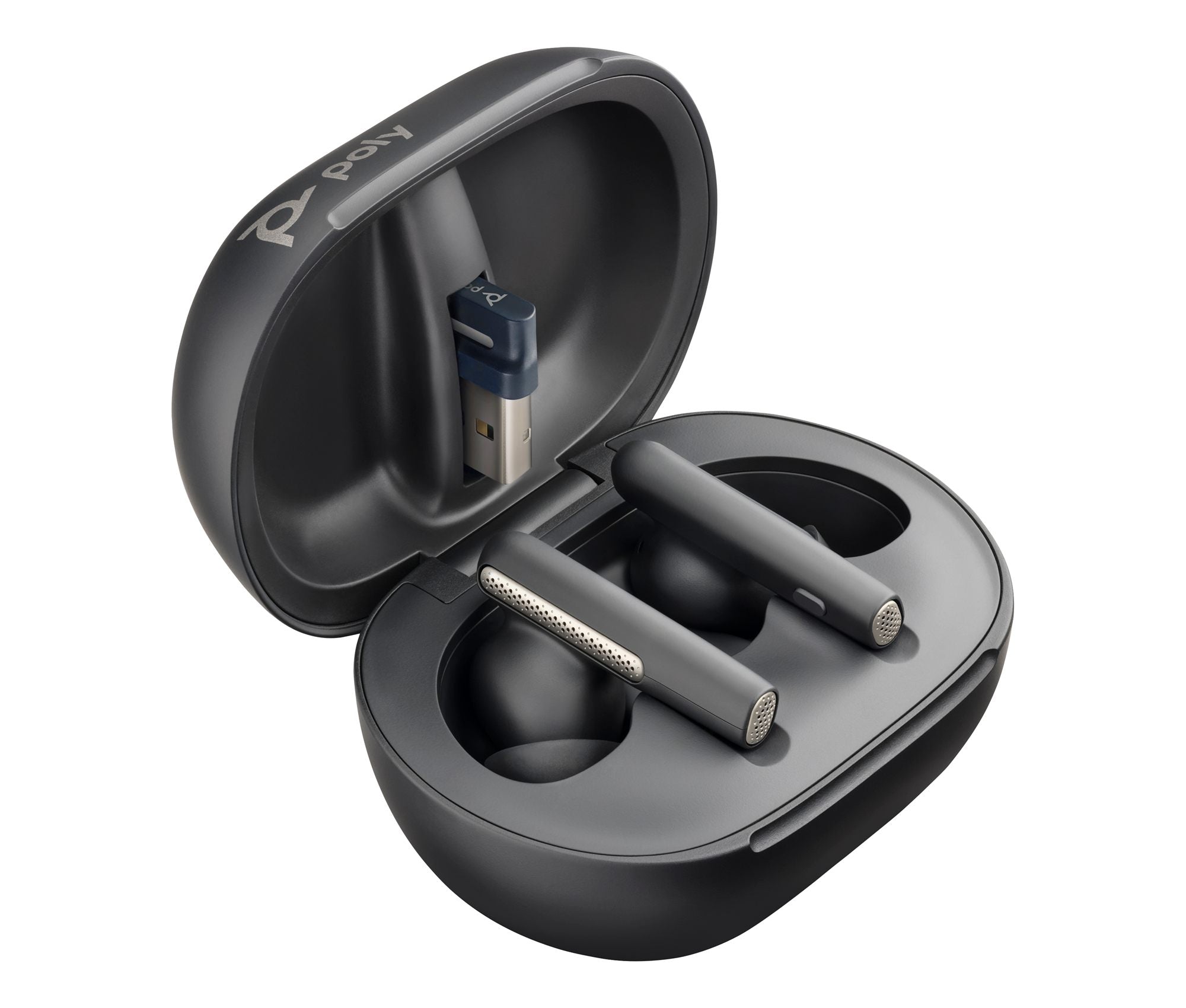 POLY Voyager Free 60+ UC écouteur+boite tactile Noir USB-A