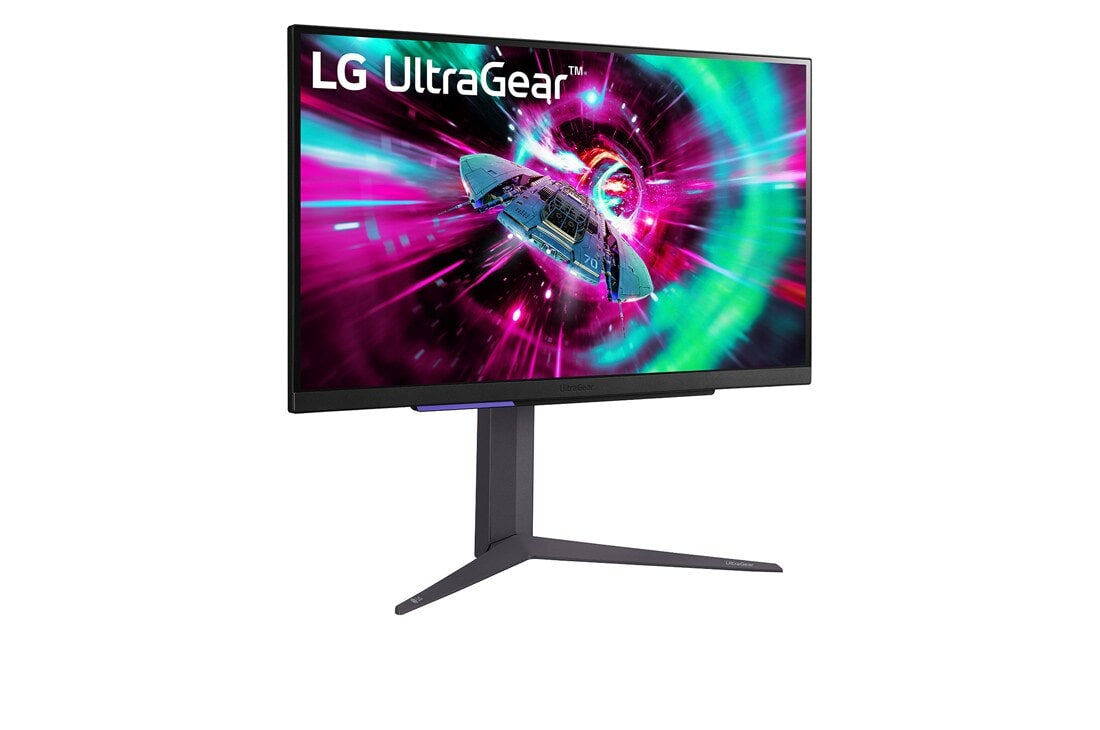 "LG 27GR93U-B écran plat de PC 68,6 cm (27"") 3840 x 2160 pixels 4K Ultra HD LED Noir, Gris, Violet"