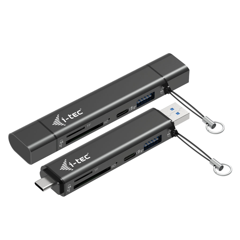 I-TEC USB-C / USB-A Dongle SD TF and 2x USB 1x USB-A 1x USB-C