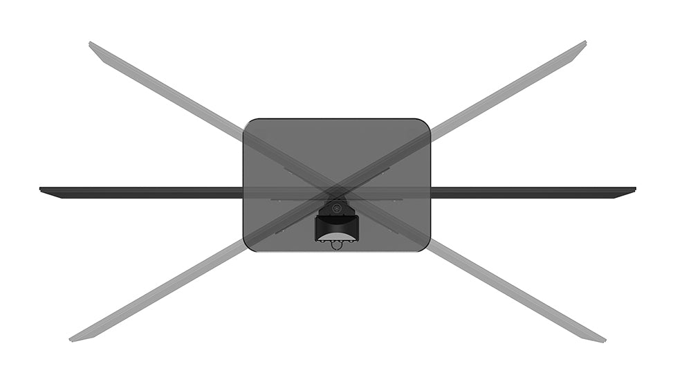 NEOMOUNTS DS45-430BL12 Support de bureau pour Ã©cran Ã  poser 23-43p- pivotant