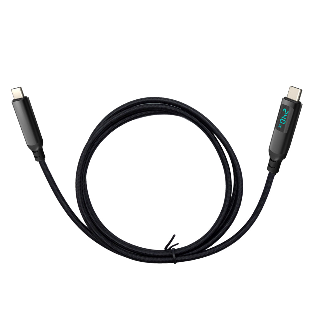 I-TEC Thunderbolt 4/USB4 Class Pro Cable 240W with LCD 40 Gbps 150 cm