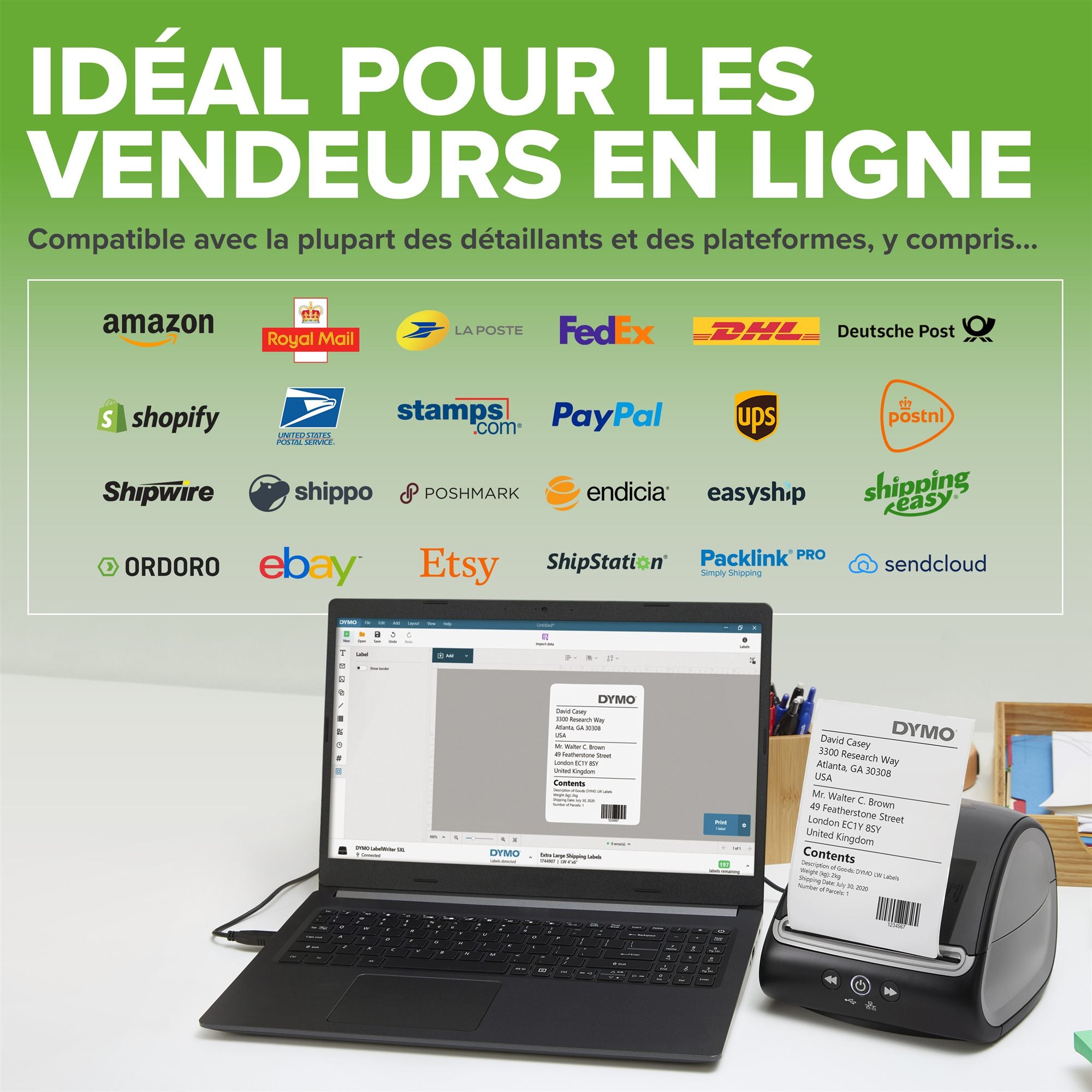 DYMO Imprimante d étiquettes Labelwriter 5XL