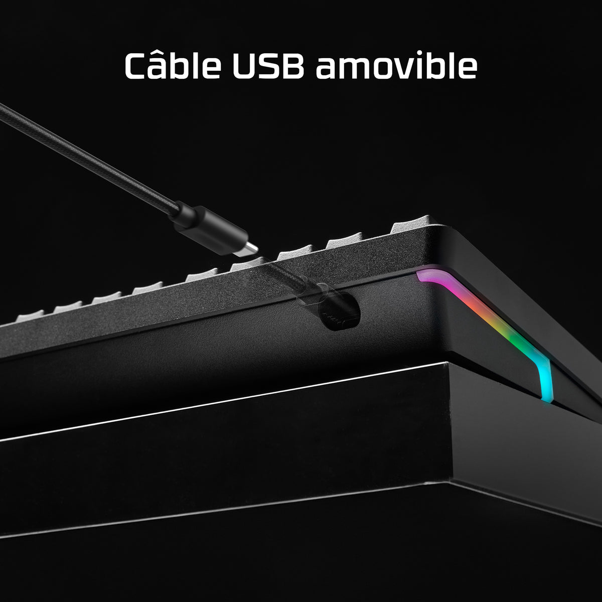 Clavier mécanique HyperX Alloy Rise RGB - Interrupteurs linéaires HyperX - QWERTY US INT