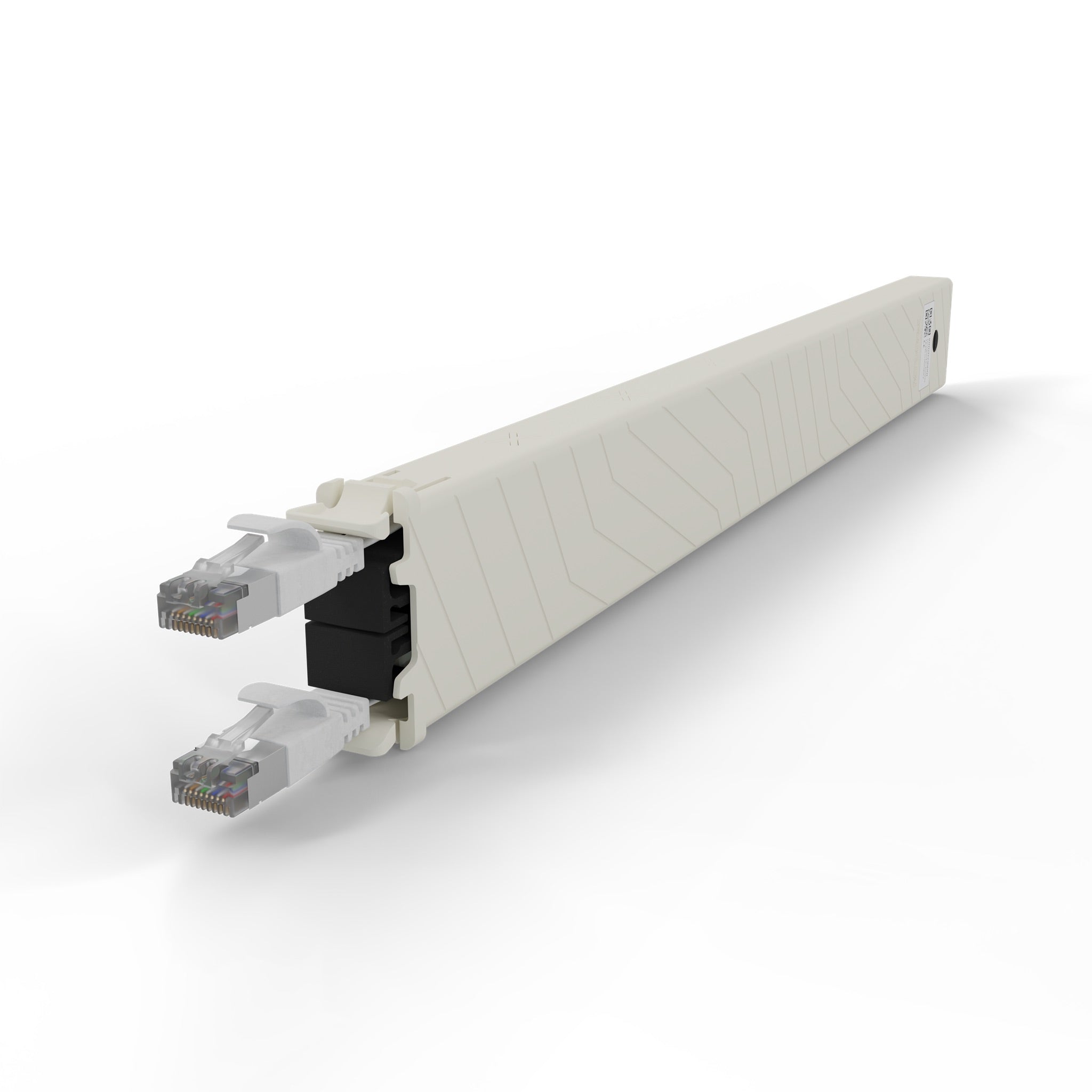 PATCHBOX ONE CASSETTE CAT6A STP BLANC 0,8 m 8U