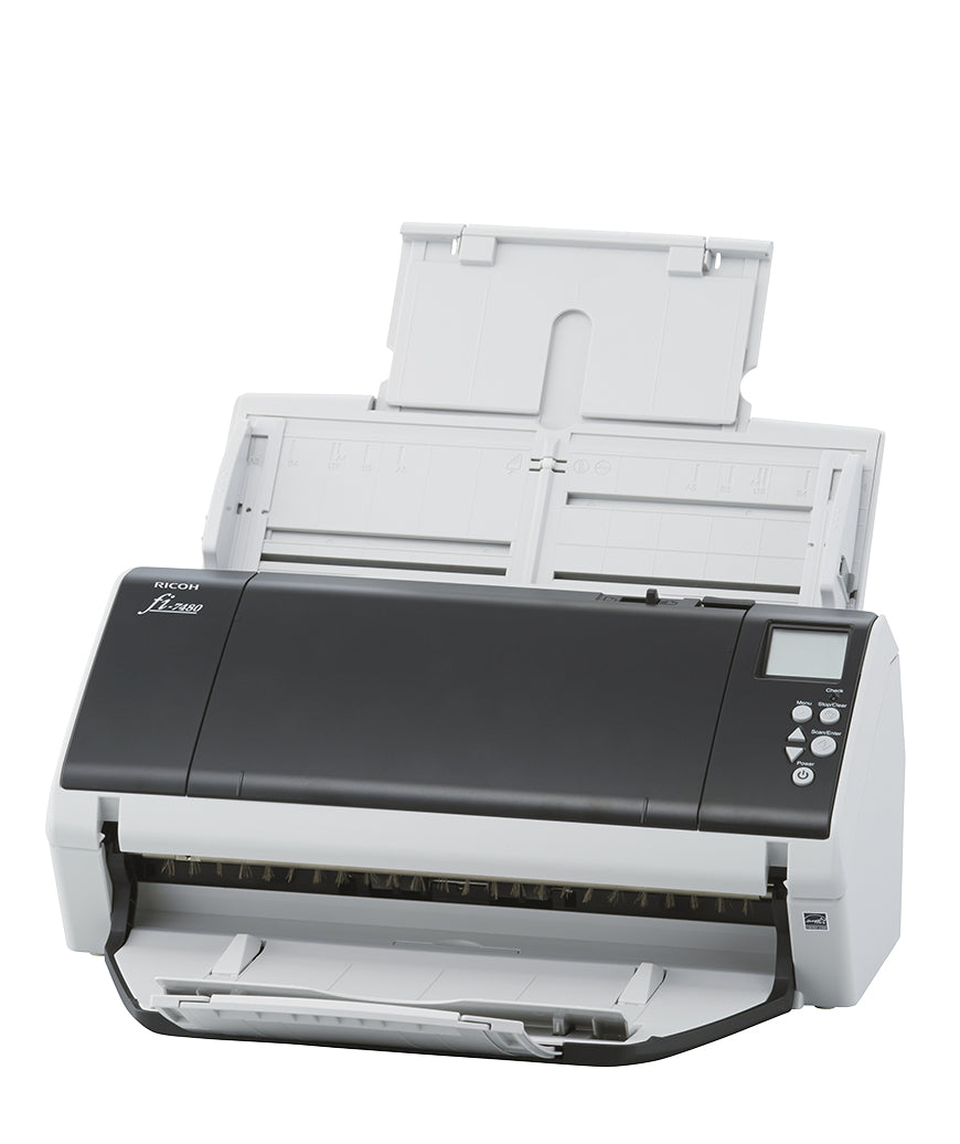 RICOH fi7480 Scanner A4 USB 3.0 80 ppm / 160 ipm 300dpi A4L ADF for up to 100 sheets 80g/m supports scanning A3 format doc