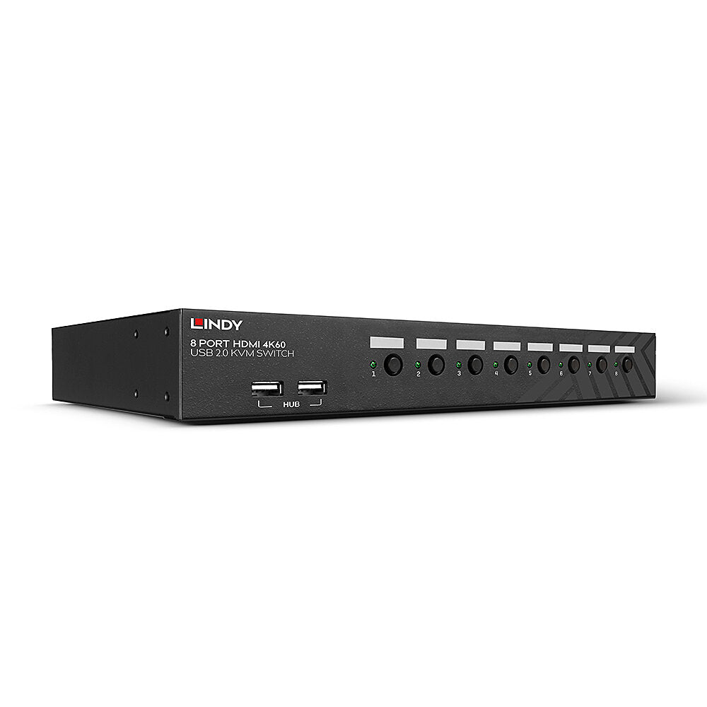 LINDY 8 Port HDMI 4K60 USB 2.0 & Audio KVM Switch