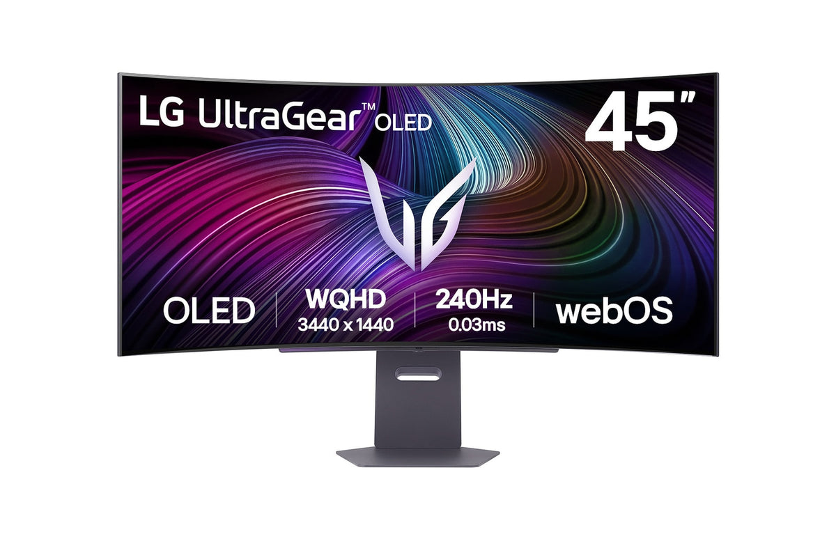 LG Ecran OLED incurvé - 45p - 3440x1440 - 240 Hz - 0.03 ms - 1300 cd/m2 - HDR400 - USB-C - HDMI - DisplayPort - Haut Parleurs