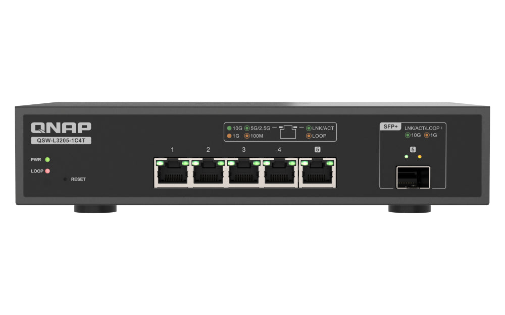 QSW-L3205-1C4T 4 ports 10Gbps 1 port 1