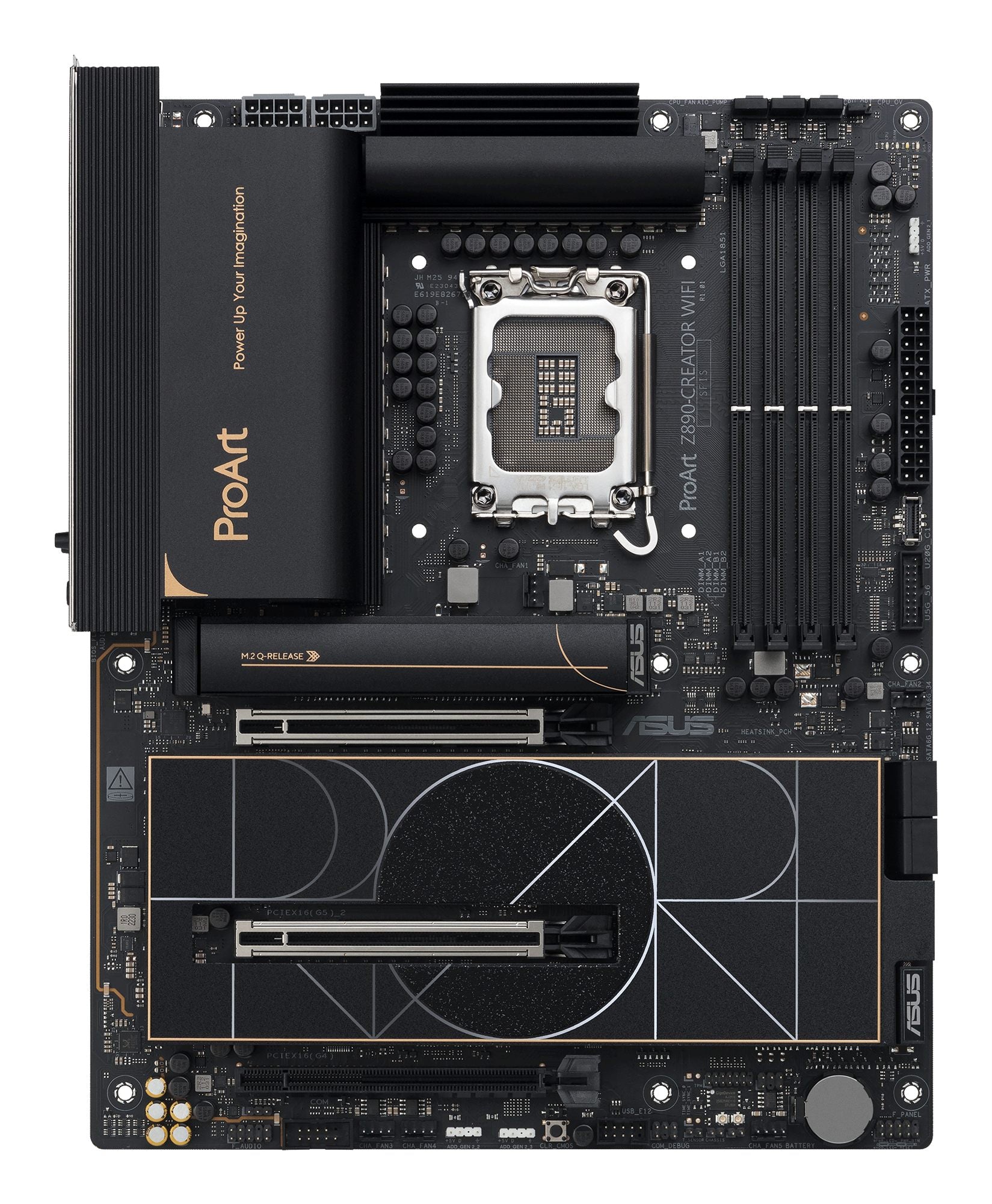 ASUS PROART Z890-CREATOR WIFI LGA1851 4xDDR5 ATX MB 4xSATA 1xHDMI 2.1 3xThunderbolt 5xM.2