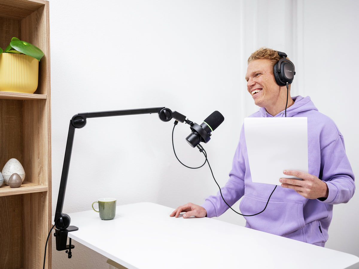 TRUST Microphone Pro ONYX avec bras - GXT255+
