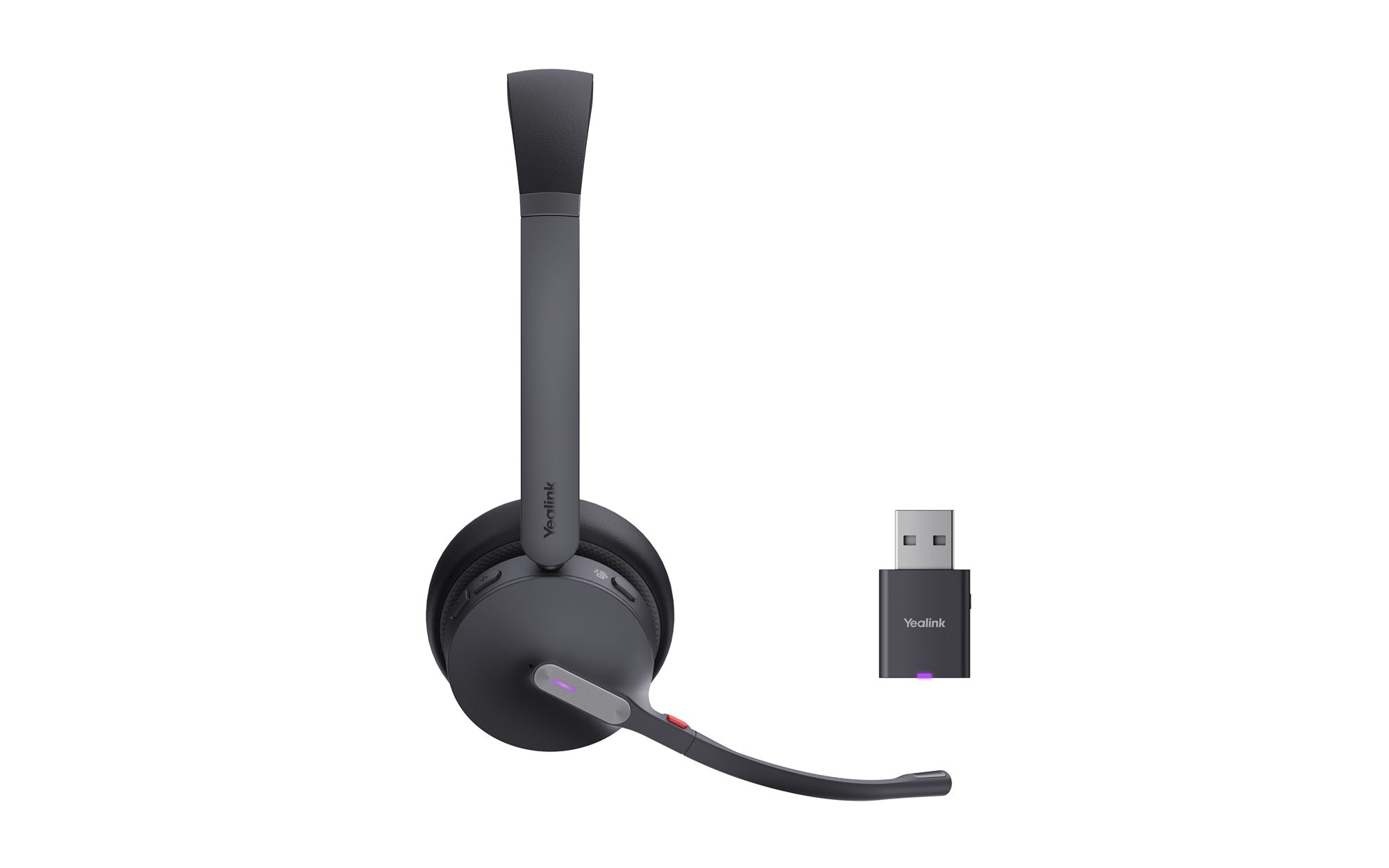 Yealink WH64 Hybrid Dual Teams Casque Sans fil Arceau Bureau/Centre d'appels Micro-USB Bluetooth Noir