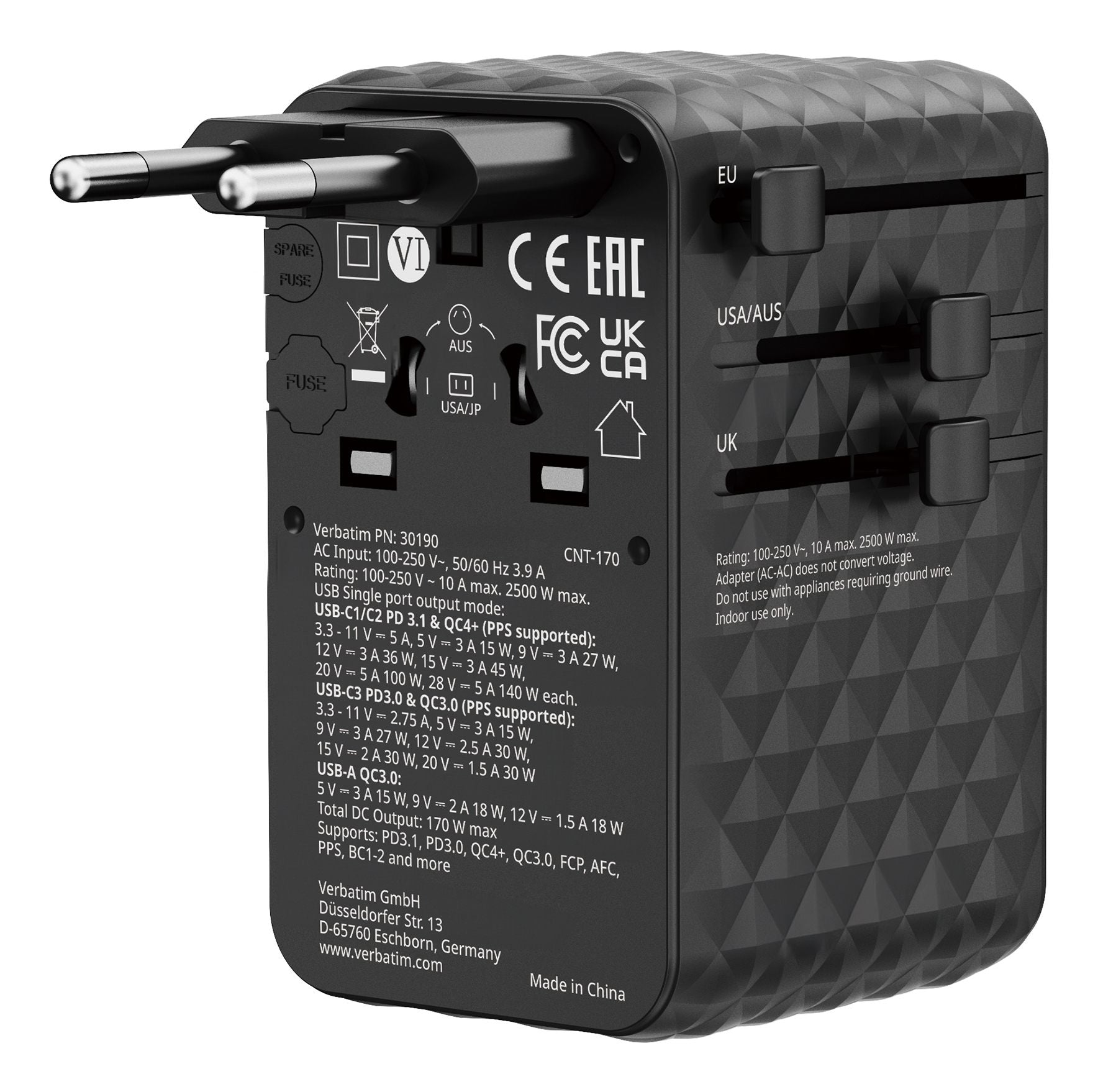 Charge ´n´ Travel 170W Universal Travel