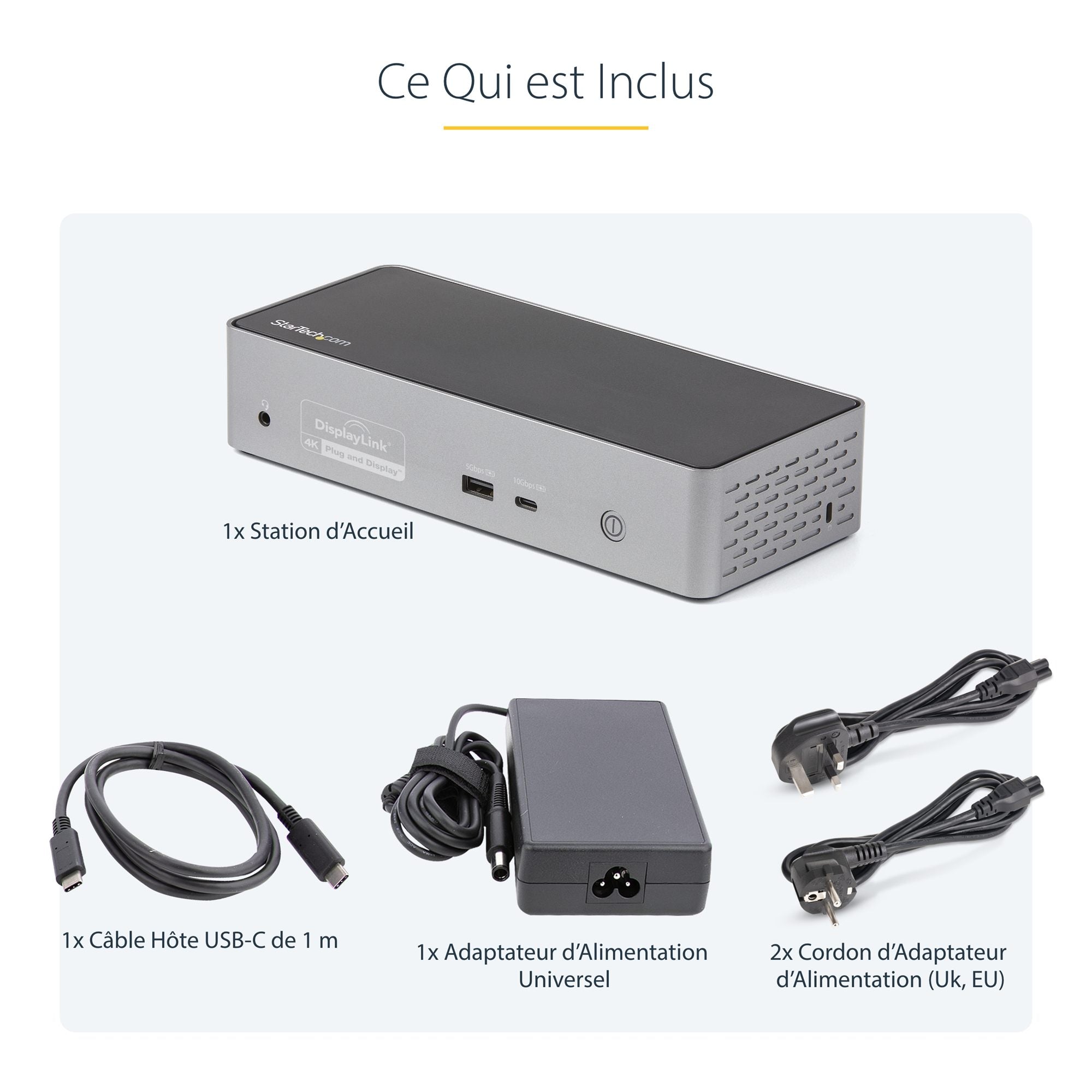 USB-C Dock - 4K Quad Monitor - 100W PD