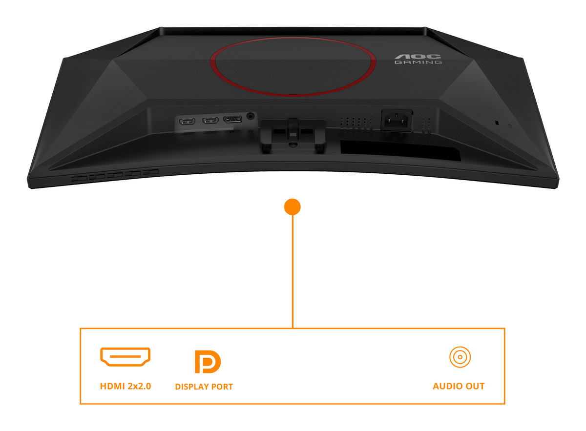 AOC C24G42E 23.6p Curved Fast VA FHD 180Hz 0.5ms 250cd/m2 HDMI 2.0 DP1.4 Speakers