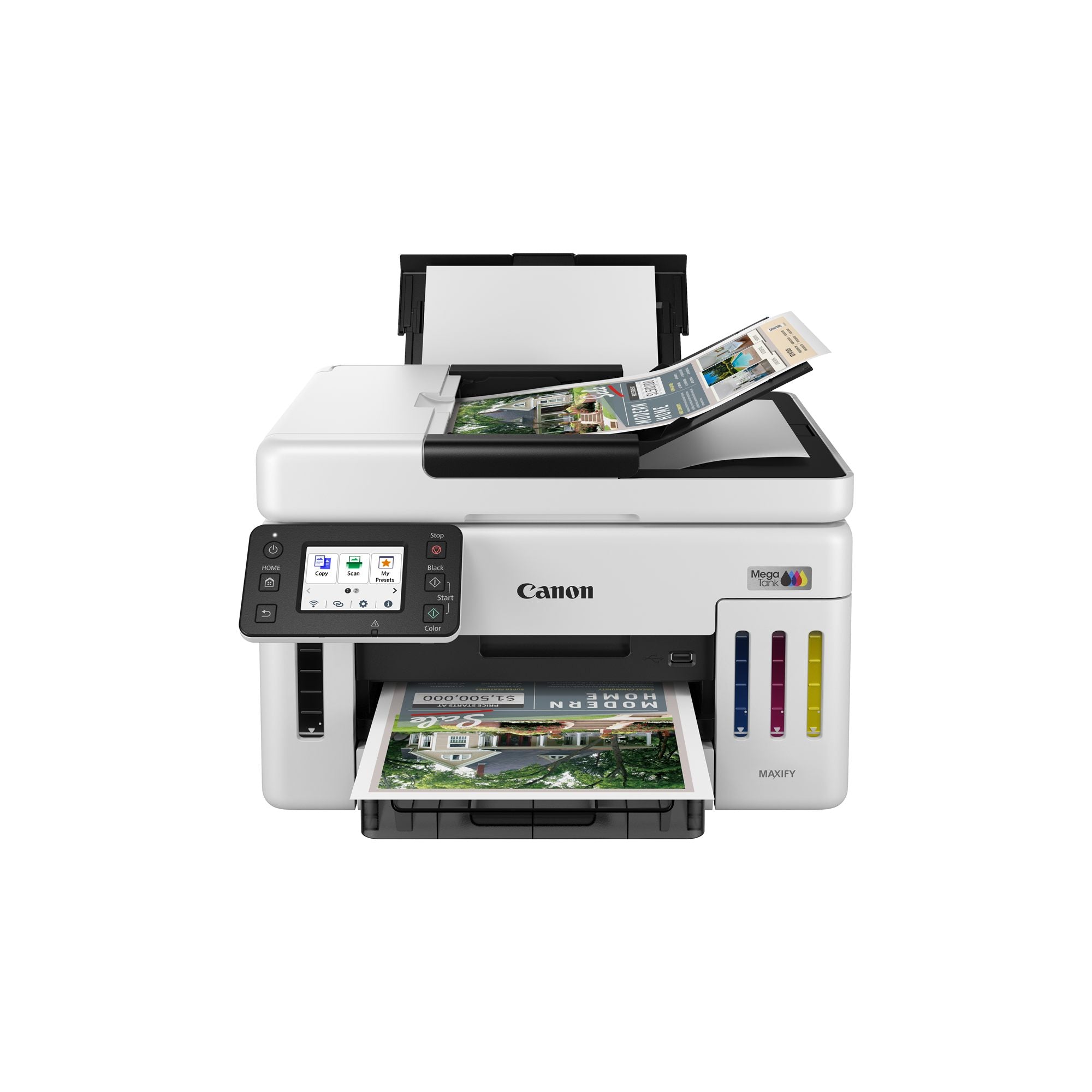CANON MAXIFY GX6150 MegaTank MFP colour inkjet CISS Legal 216x356mm A4 24ipm Print 350sheets USB Wi-Fi LAN