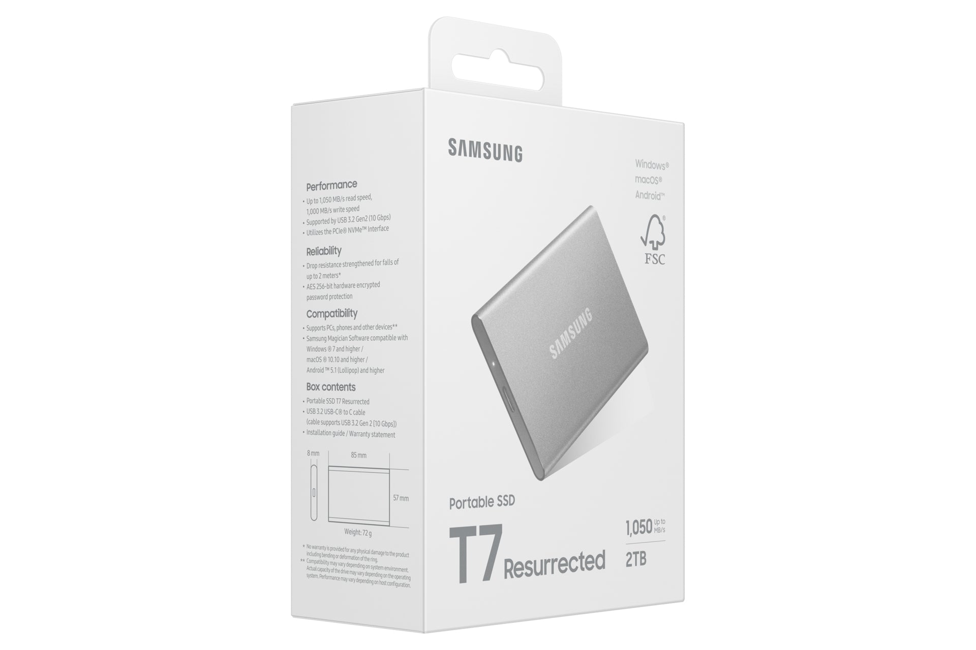 Samsung Portable SSD T7 Resurrected 2TB