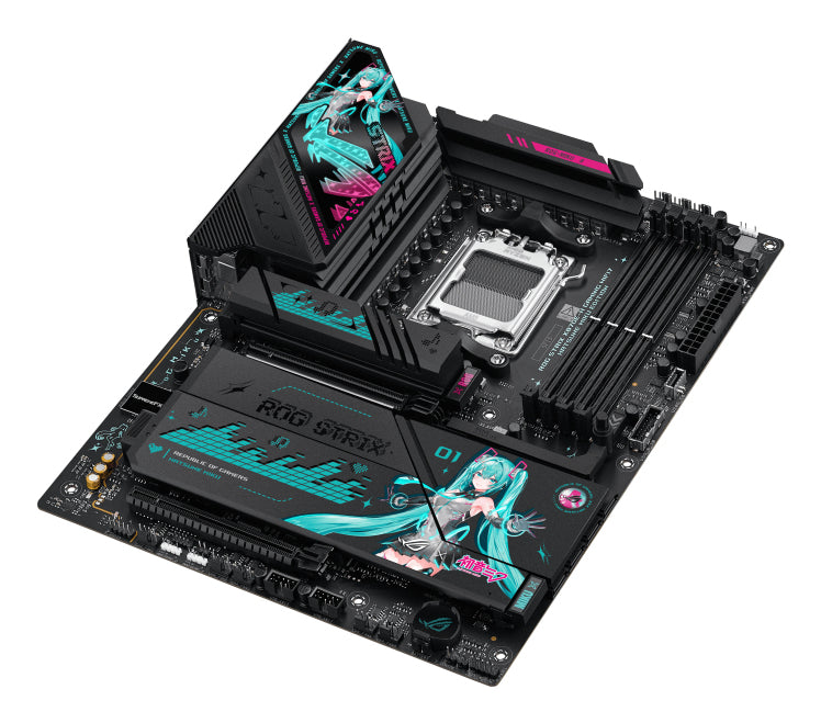 ASUS ROG Strix X870E-H Gaming WiFi 7 Hatsune Miku Edition AMD DDR5 ATX motherboard 1xHDMI 4xM.2 4xSATA