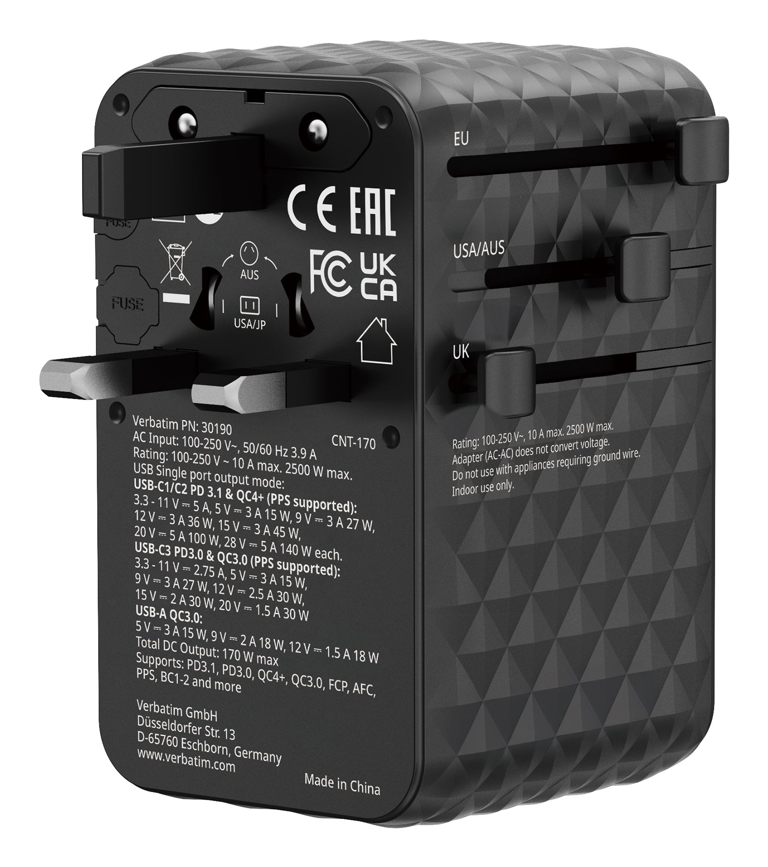 Charge ´n´ Travel 170W Universal Travel