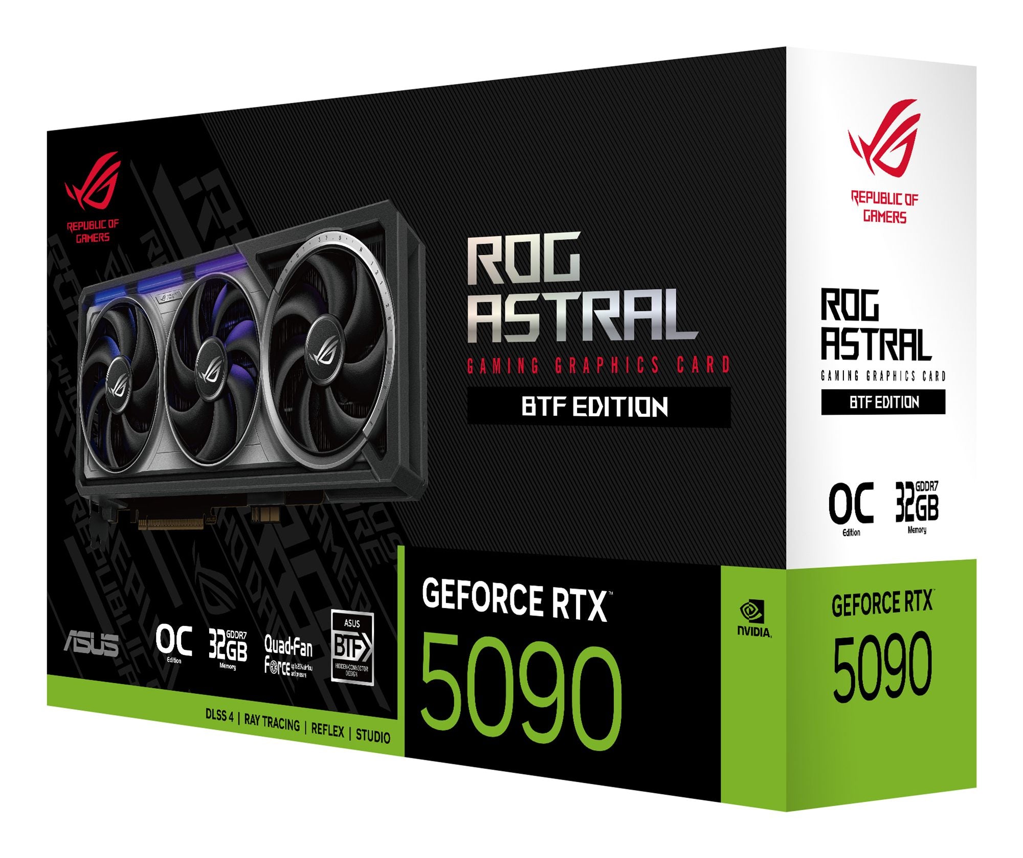 ASUS ROG Astral GeForce RTX 5090 BTF OC Edition Gaming Graphics Card PCIe 5.0 32Go GDDR7 HDMI 2.1 DP 2.1