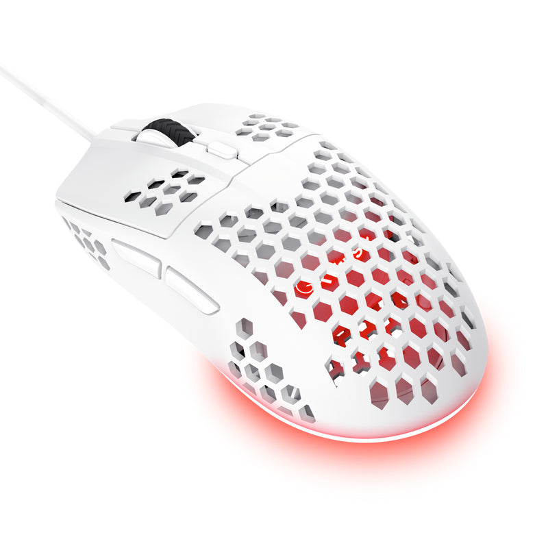 TRUST Souris gaming filaire HELOX ultra légére - Blanche