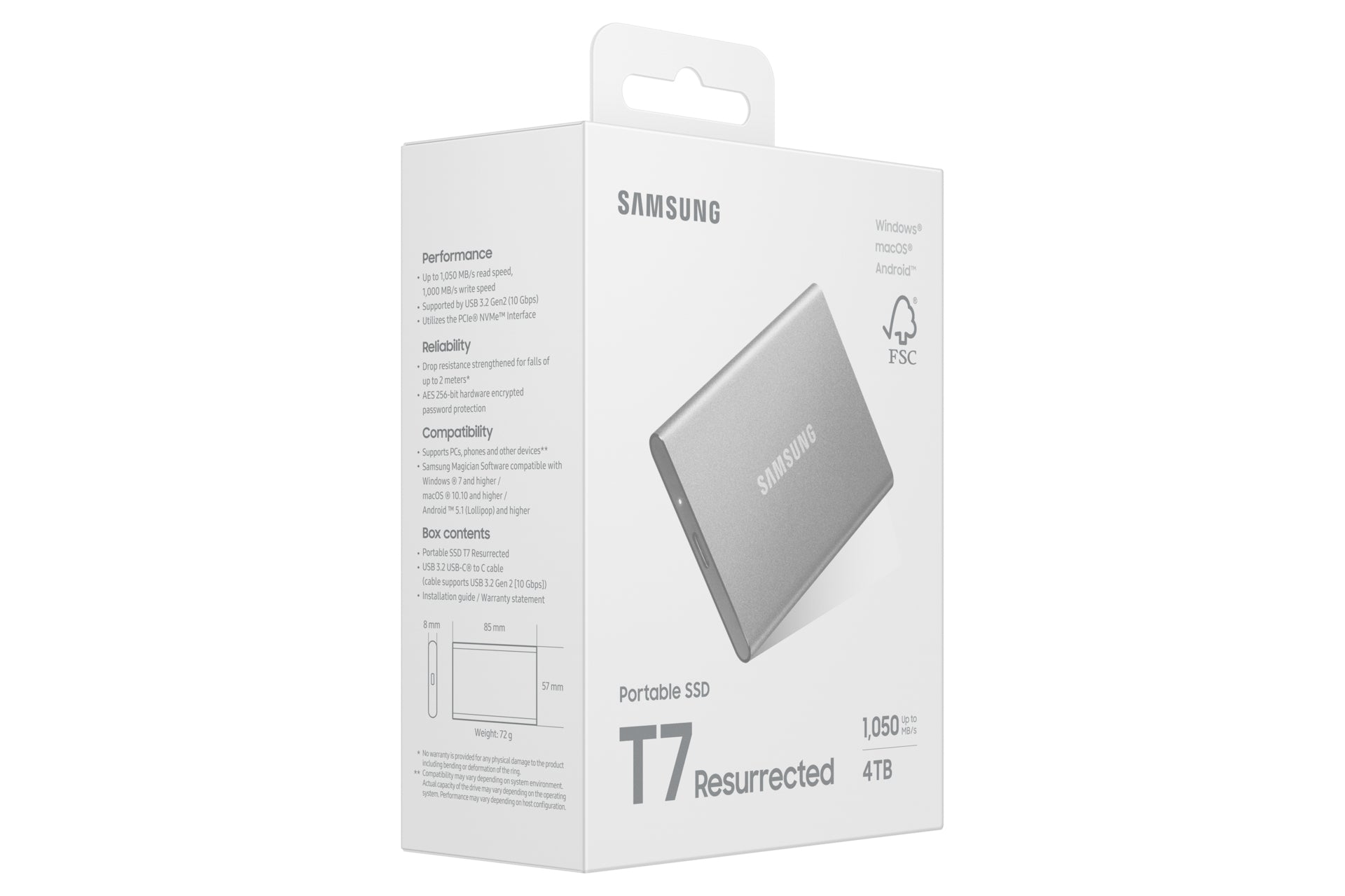 Samsung Portable SSD T7 Resurrected 4TB