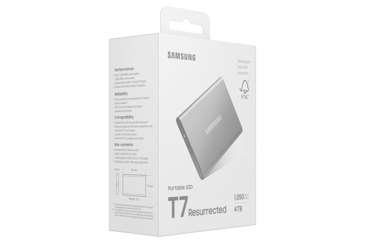 Samsung Portable SSD T7 Resurrected 4TB