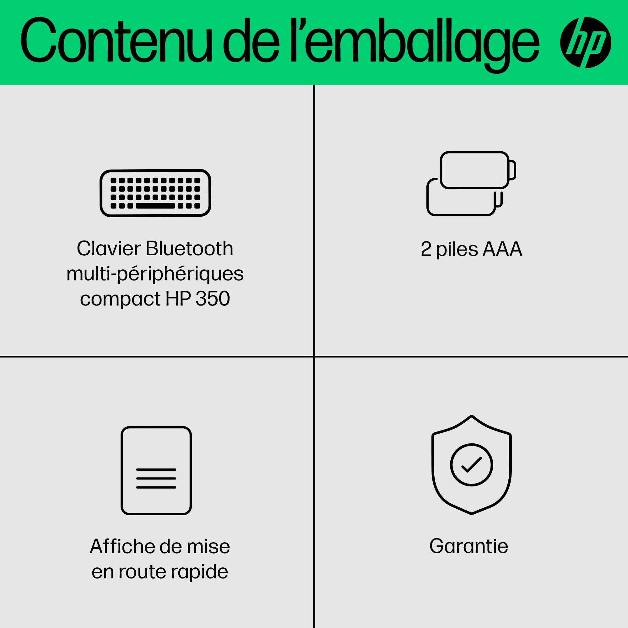 HP 350 WHT Compact Multi-Dev KBD