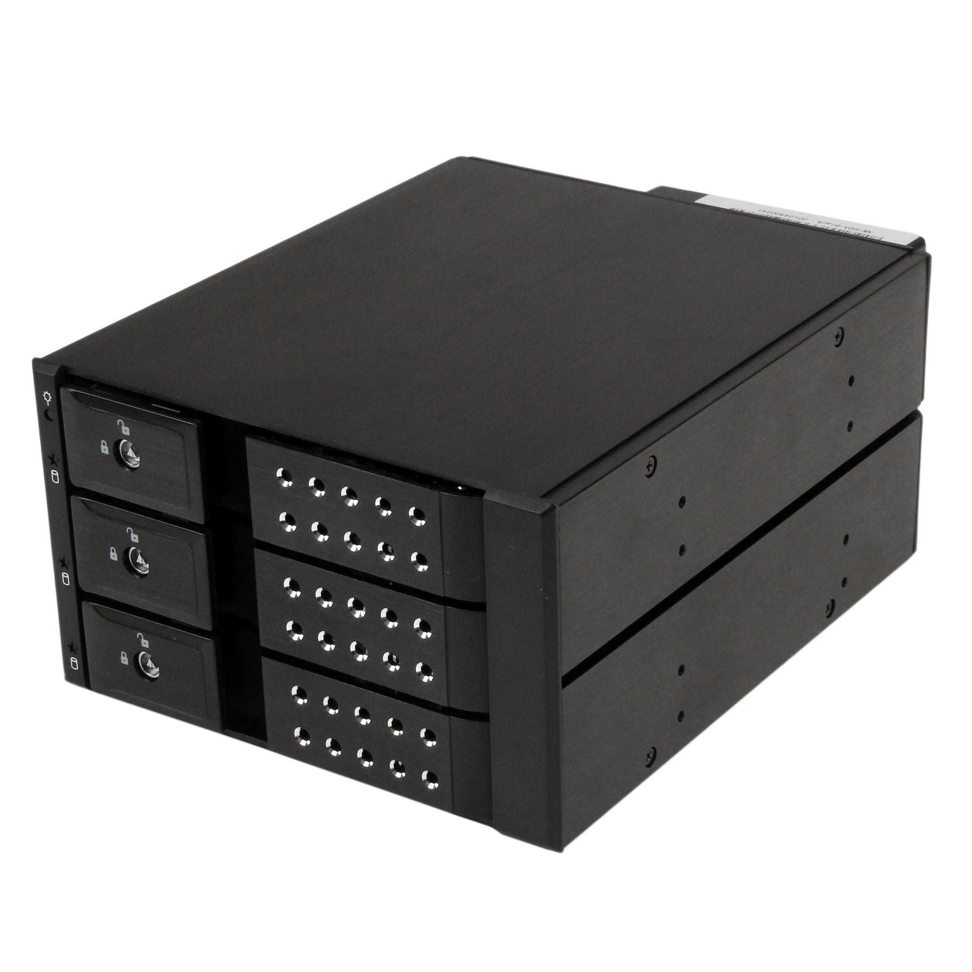 3-bay aluminium trayless hot-swap