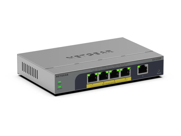 NETGEAR 5PT GB PLUS SWICH W/ POE+ GS105EP
