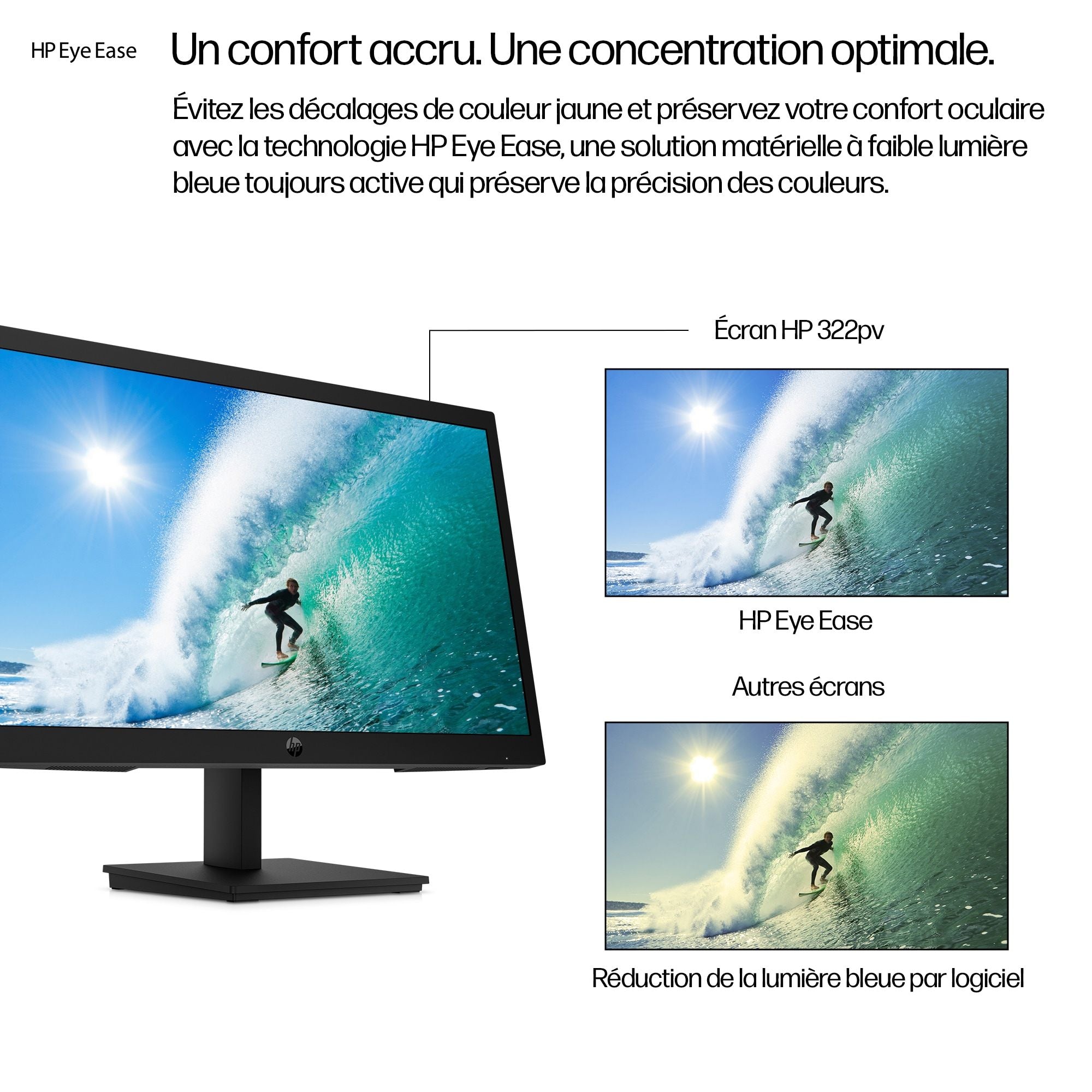 HP Écran Series 3 Pro 322pv 21.5p FHD 1920x1080 HDMI VGA 3/3/0