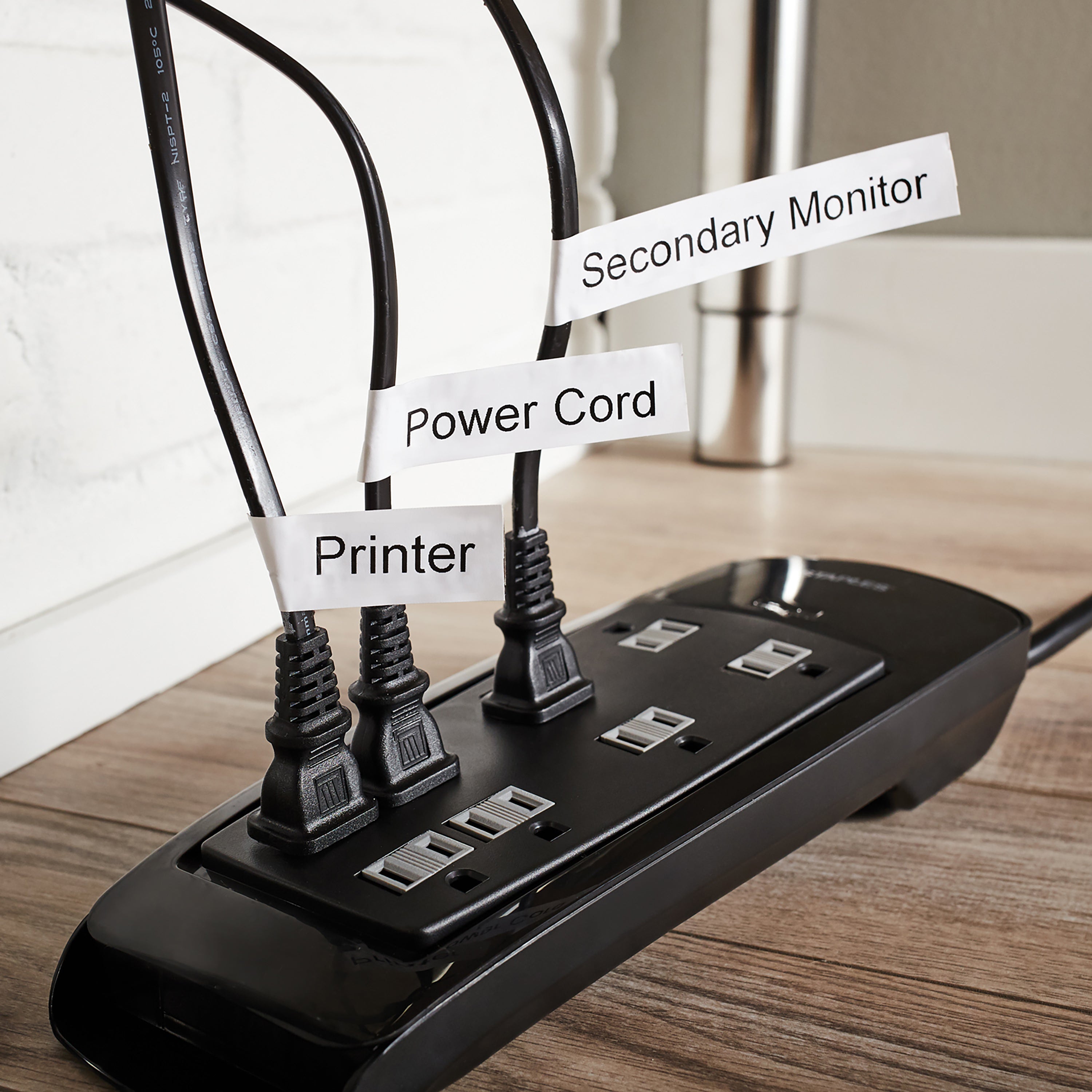 Ruban dymo D1 haute performance 12mm noir sur blanc