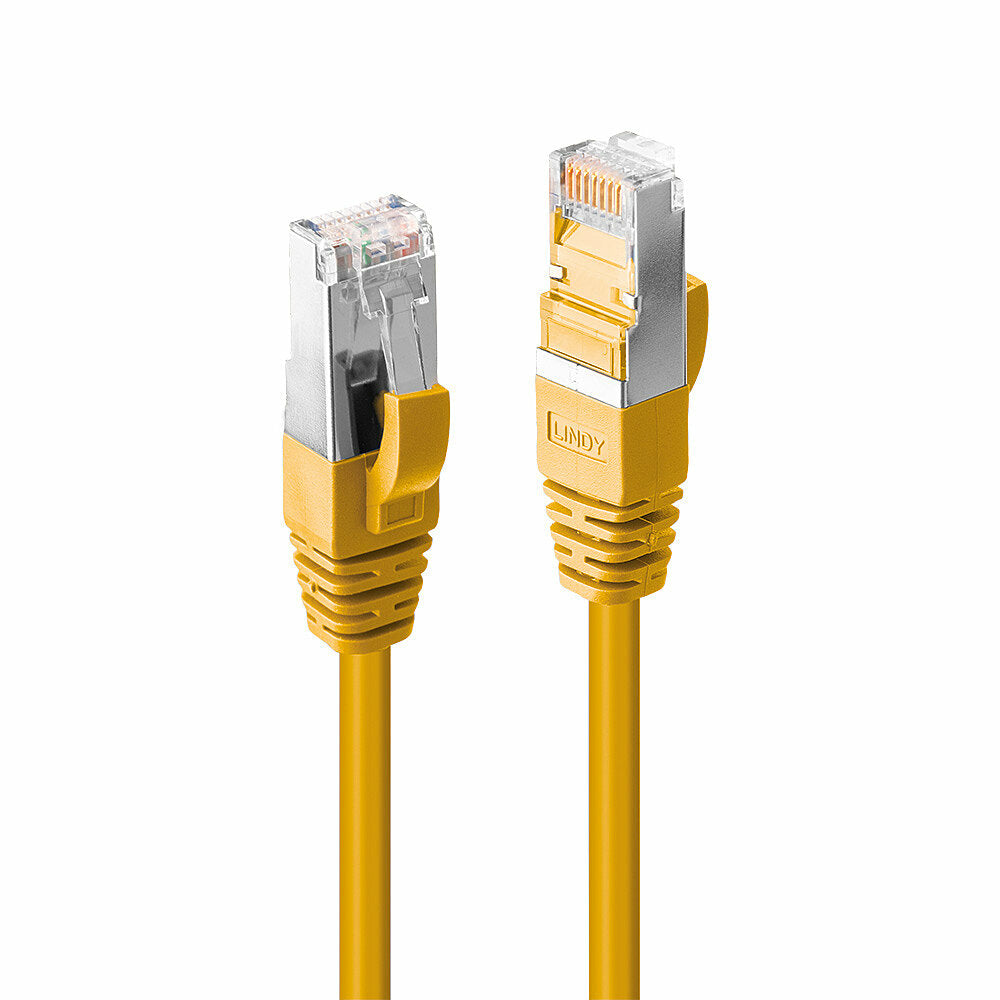 LINDY 0.3m Cat.6 S/FTP LSZH Cable Yellow