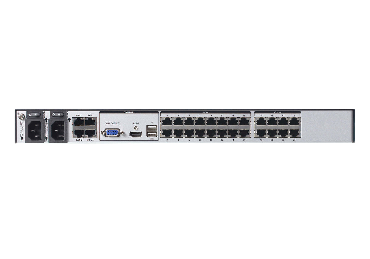 Aten PREMIUM KN2124VB kvm IP 24 ports Cat5 - 3 Users 1Local 2Dist.