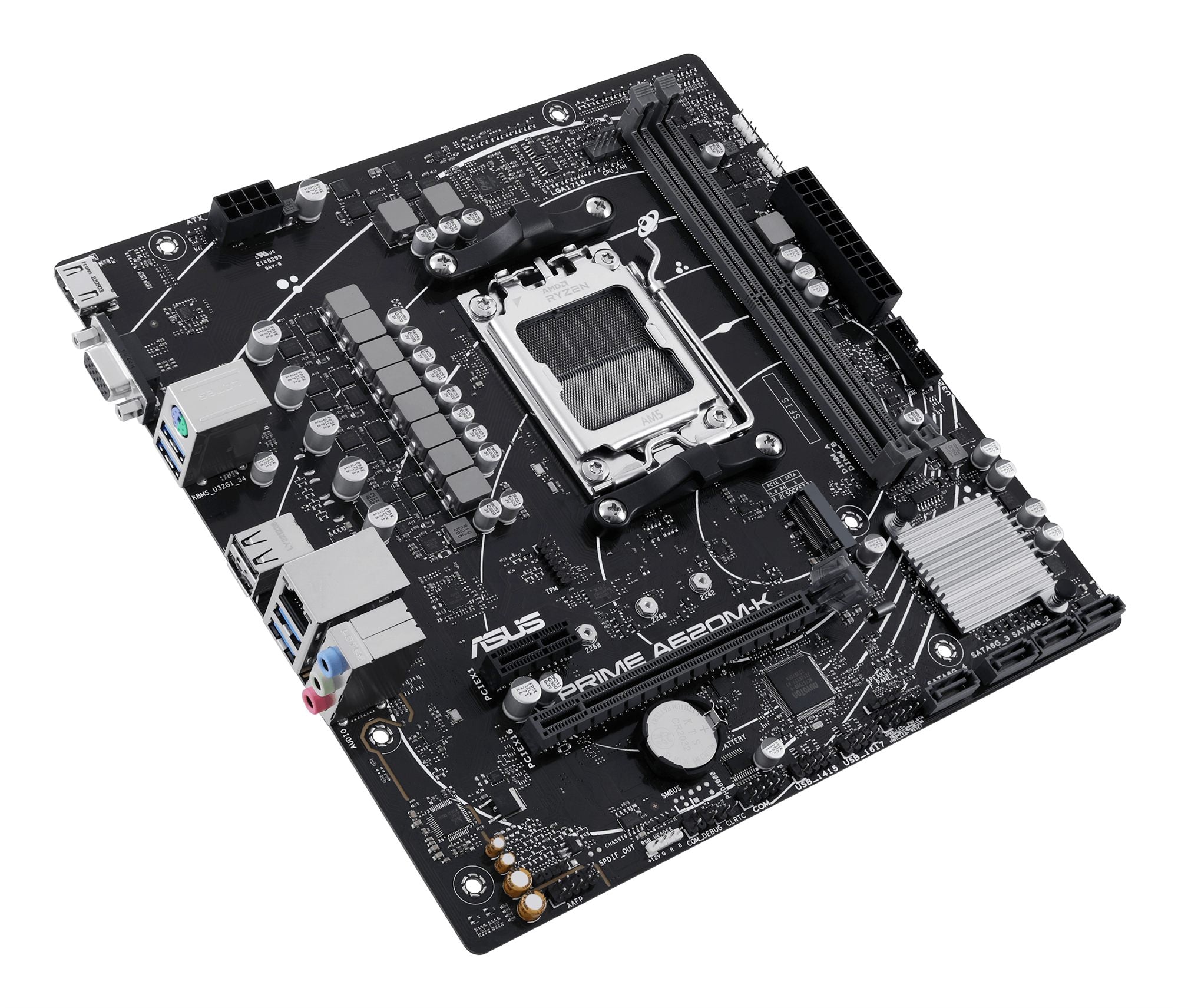ASUS PRIME A620M-K AMD A620 Emplacement AM5 micro ATX
