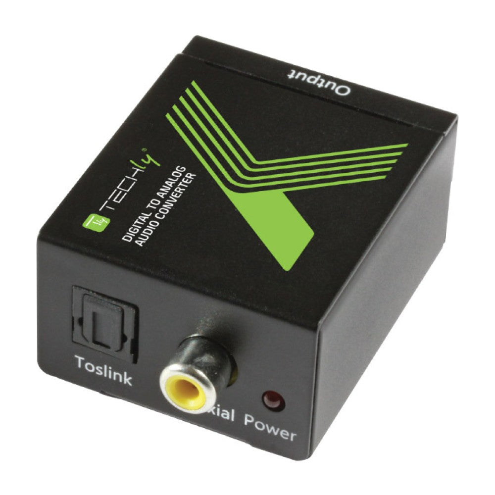 Techly IDATA SPDIF-3 Convertisseur DAC Digital SPDIF/Coaxial vers Analogique RCA L/R