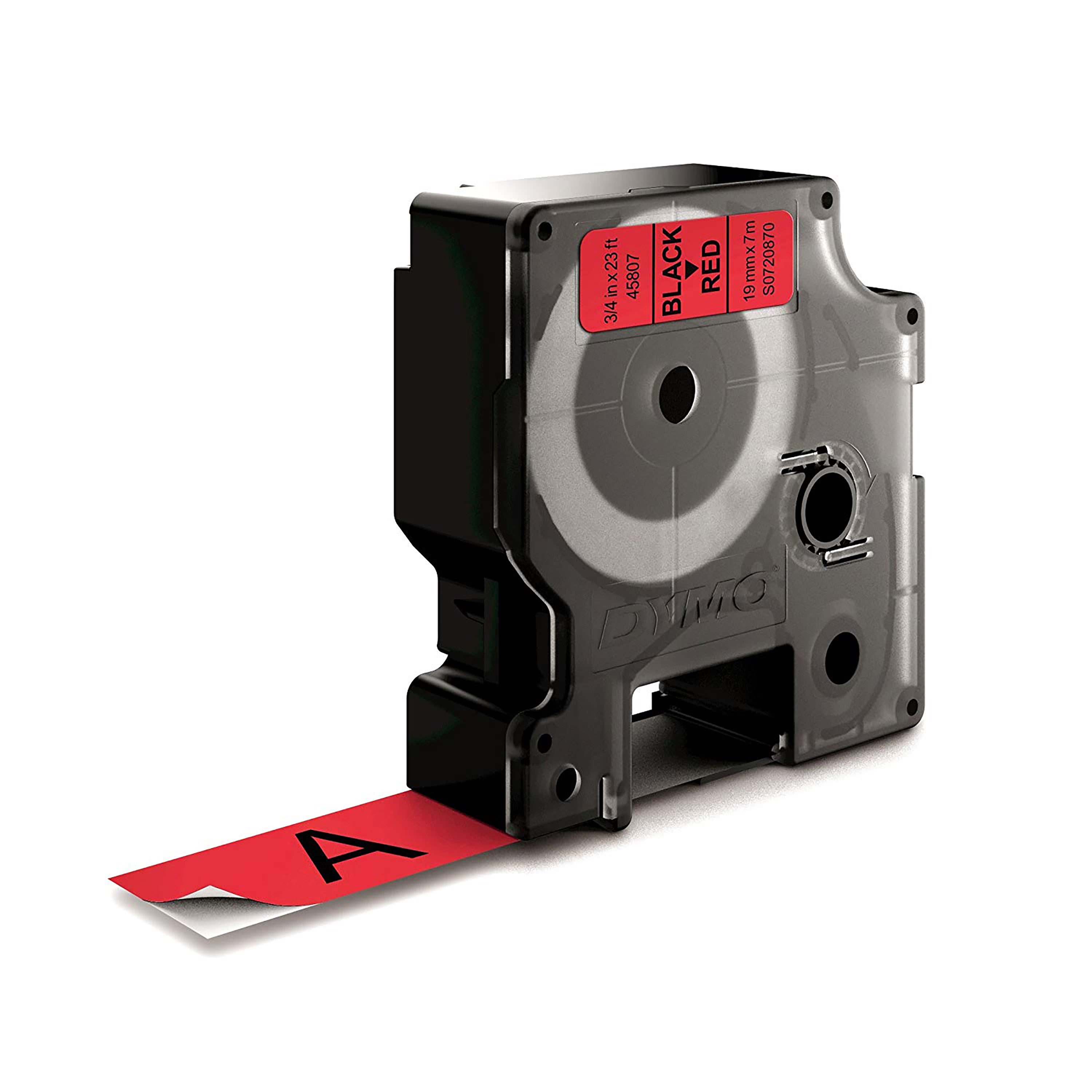 Ruban 19MM noir sur rouge pour labelmanager 350/450/300/400