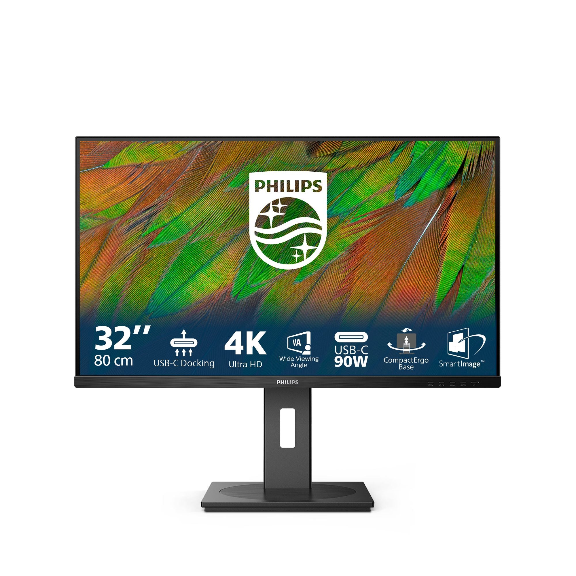 PHILIPS 32B1U3900/00 Ecran 31.5p UHD LED 16:9 VA 60Hz 2xHDMI 2.0 DP 1.4 UBS-C