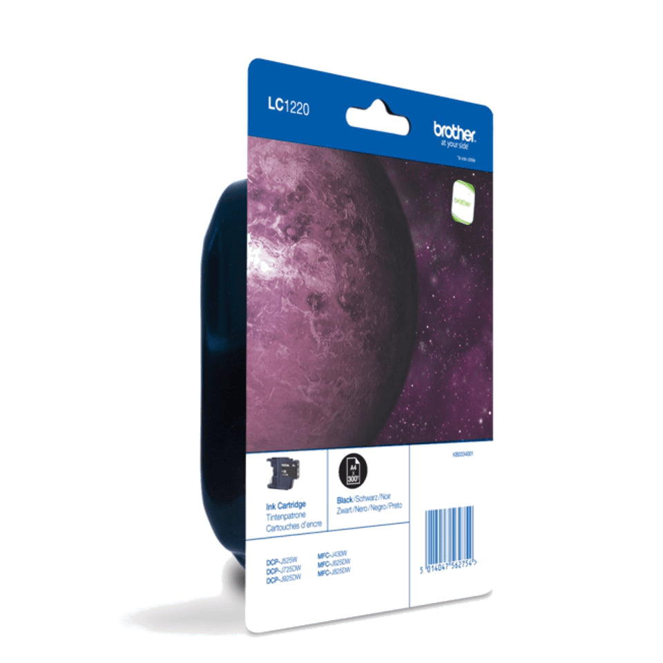 BROTHER LC-1220 cartouche d encre noir capacité standard 300 pages 1-pack blister sans alarme