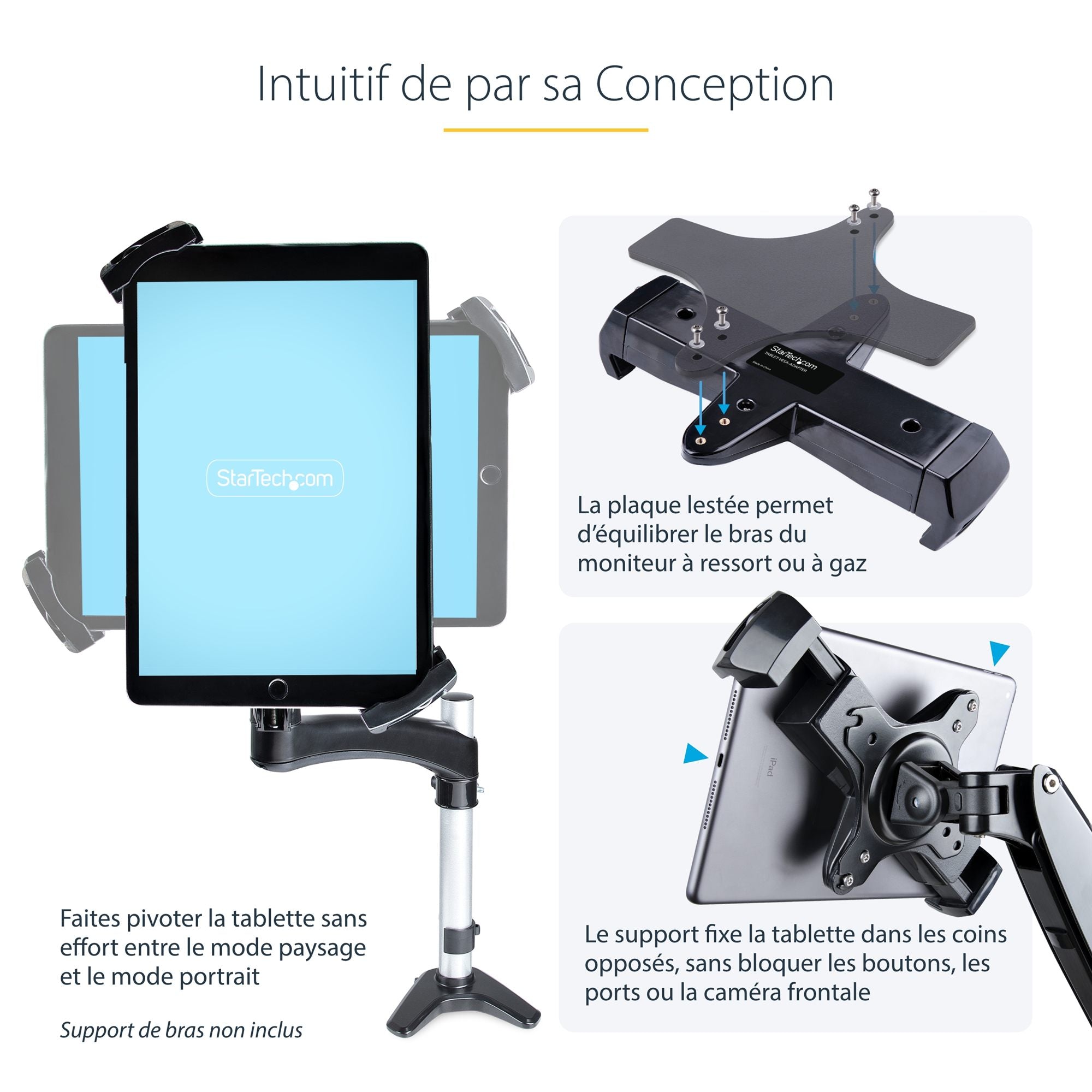 VESA Mount Adapter for Tablets Lockable