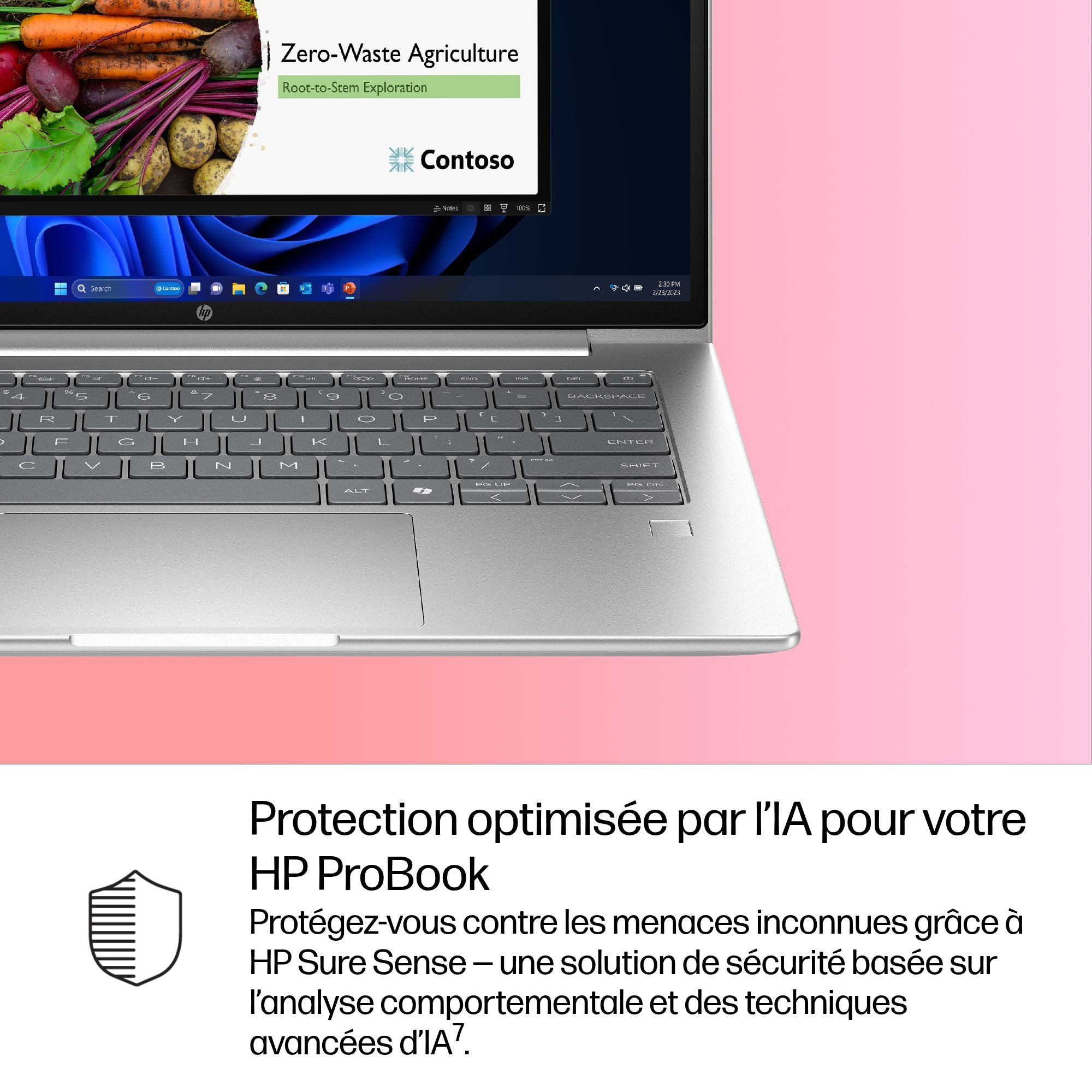 HP ProBook 4 G1i IA Nouvelle génération Intel Core Ultra 7 255U 14p WUXGA 16Go 512Go SSD UMA W11P Copilot + PC 1/1/0